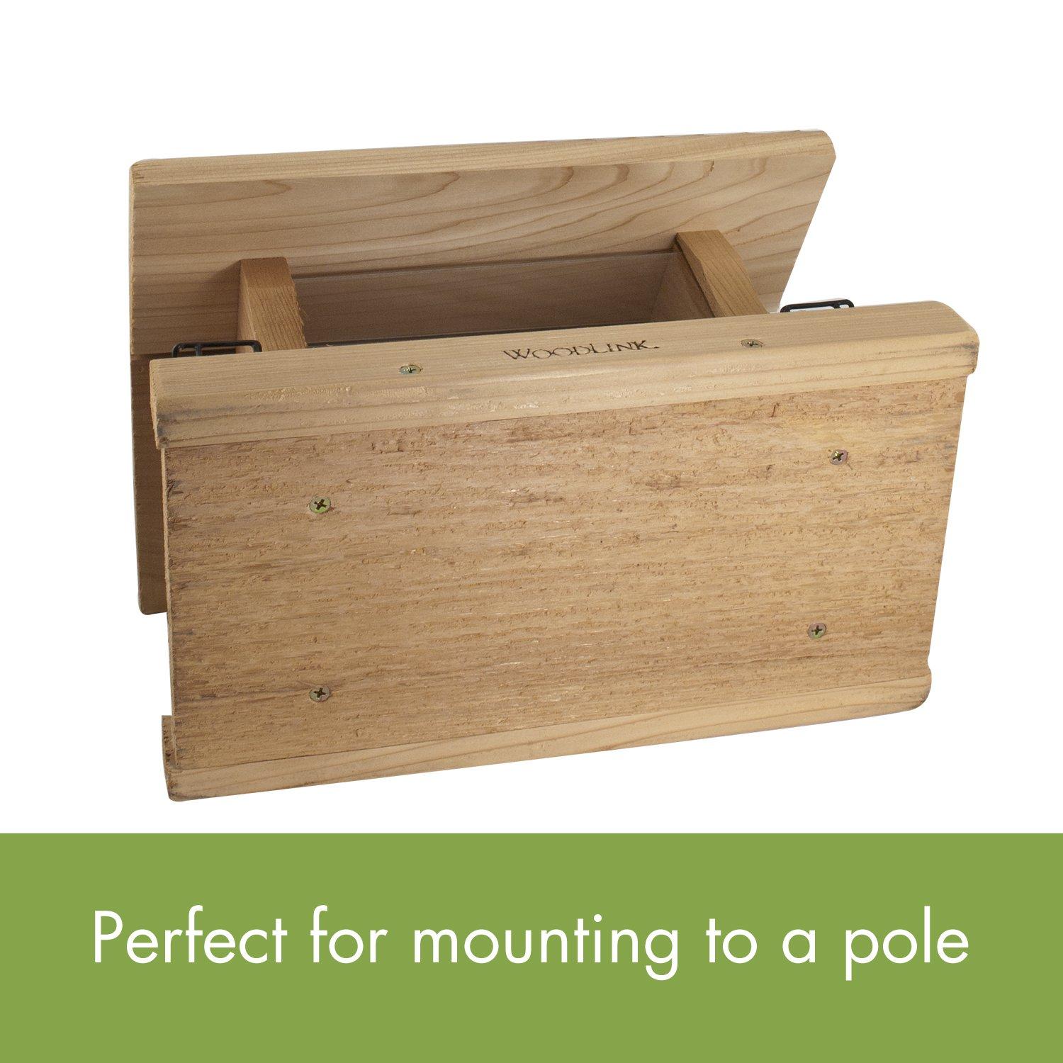 Woodlink Wood Hanging Hopper Bird Feeder