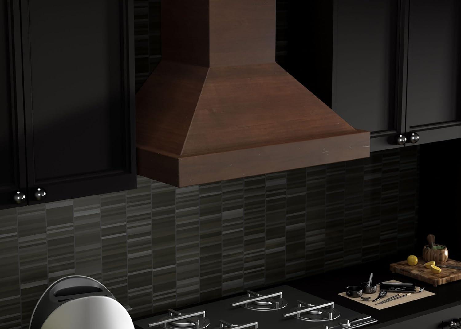 ZLINE ZLINE 30 in. Convertible Vent Wooden Wall Mount Range Hood in Antigua & Walnut KBRR-30