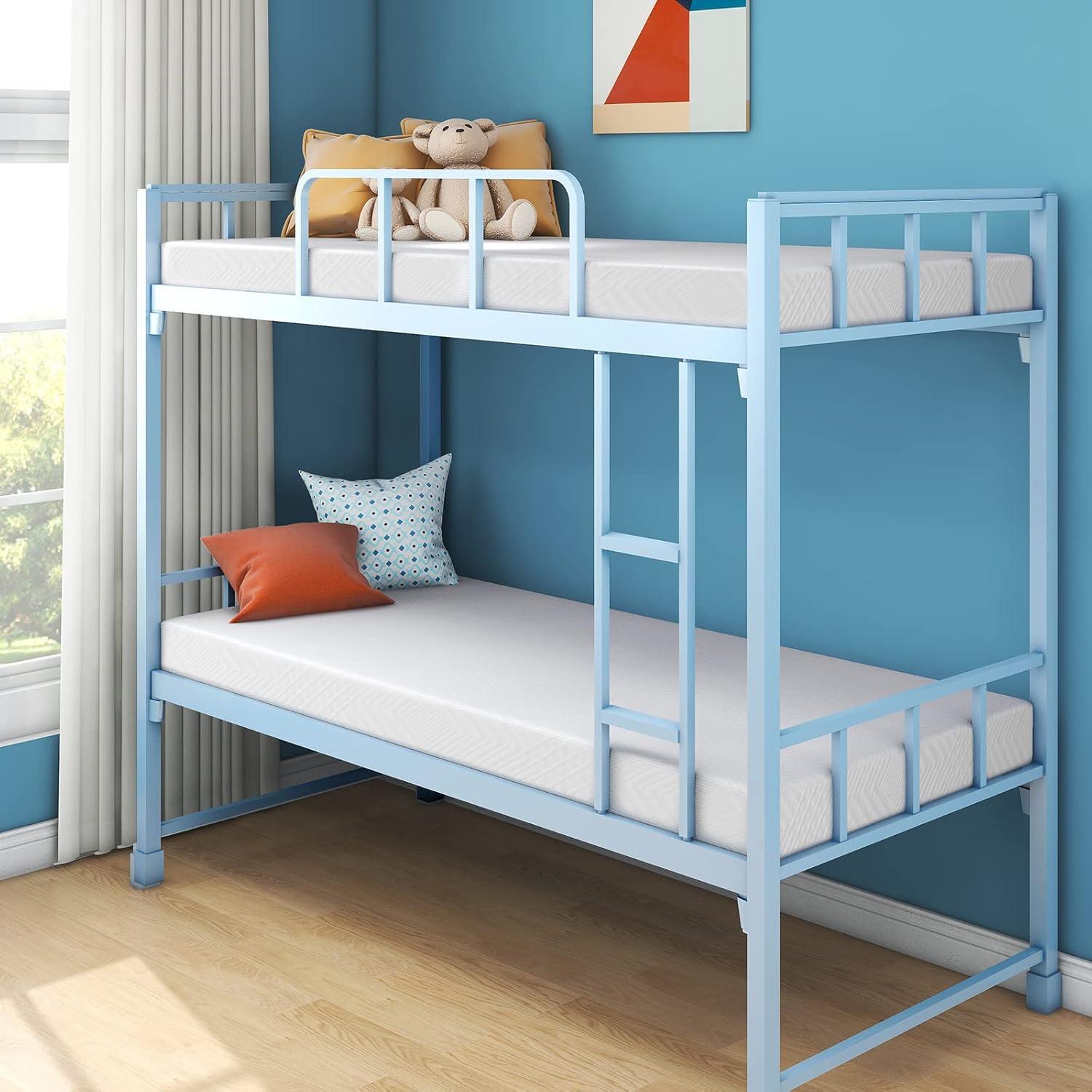 Twin Mattress, 8 Inch Memory Foam Mattress Bed in a Box, Medium, Green Tea and Cooling Gel Infused CertiPUR-US Certified, Made in USA