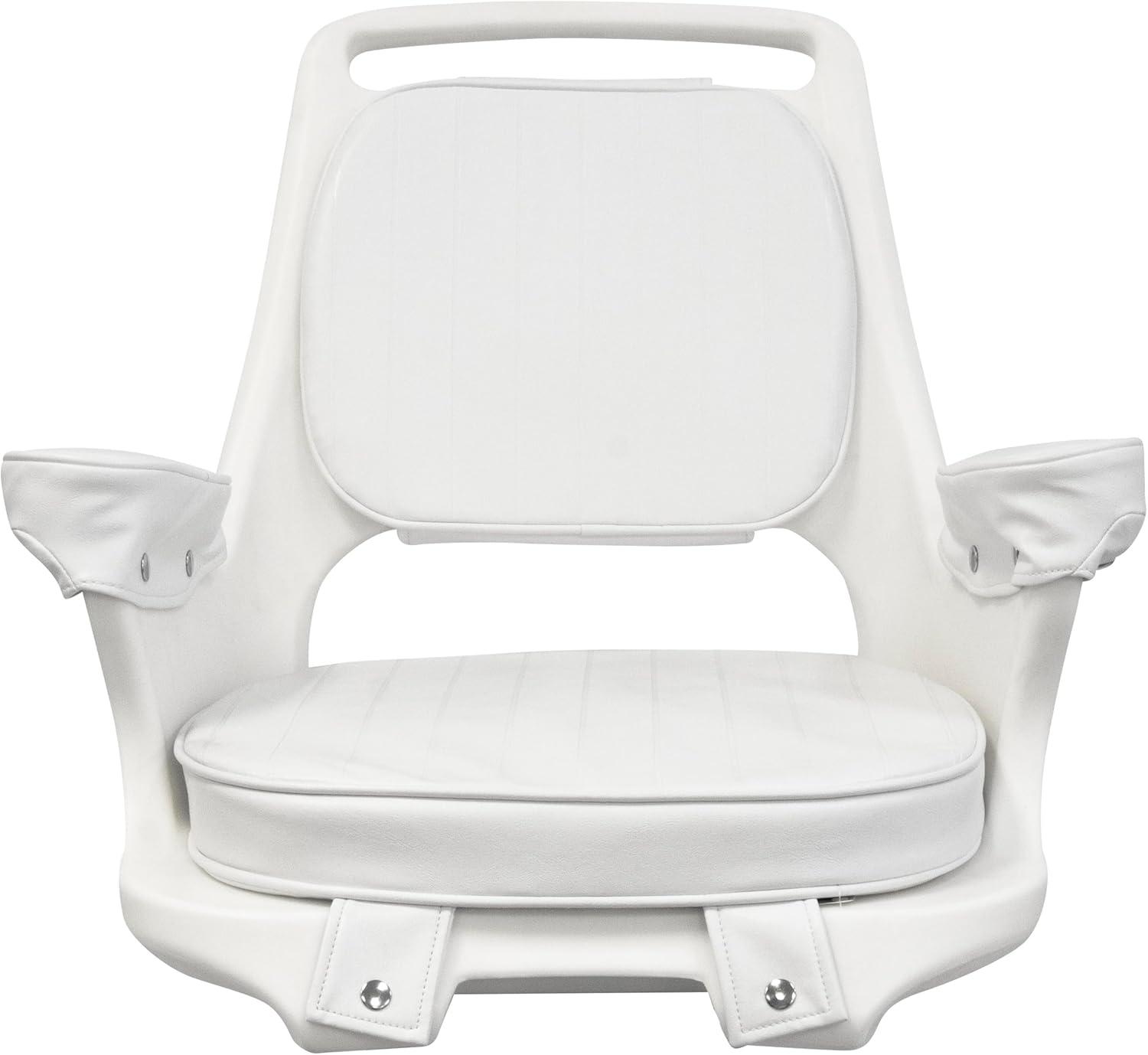 Wise 8WD1007-3-710 Captain's Chair with Cushion Set and Mounting Plate Boat Seats