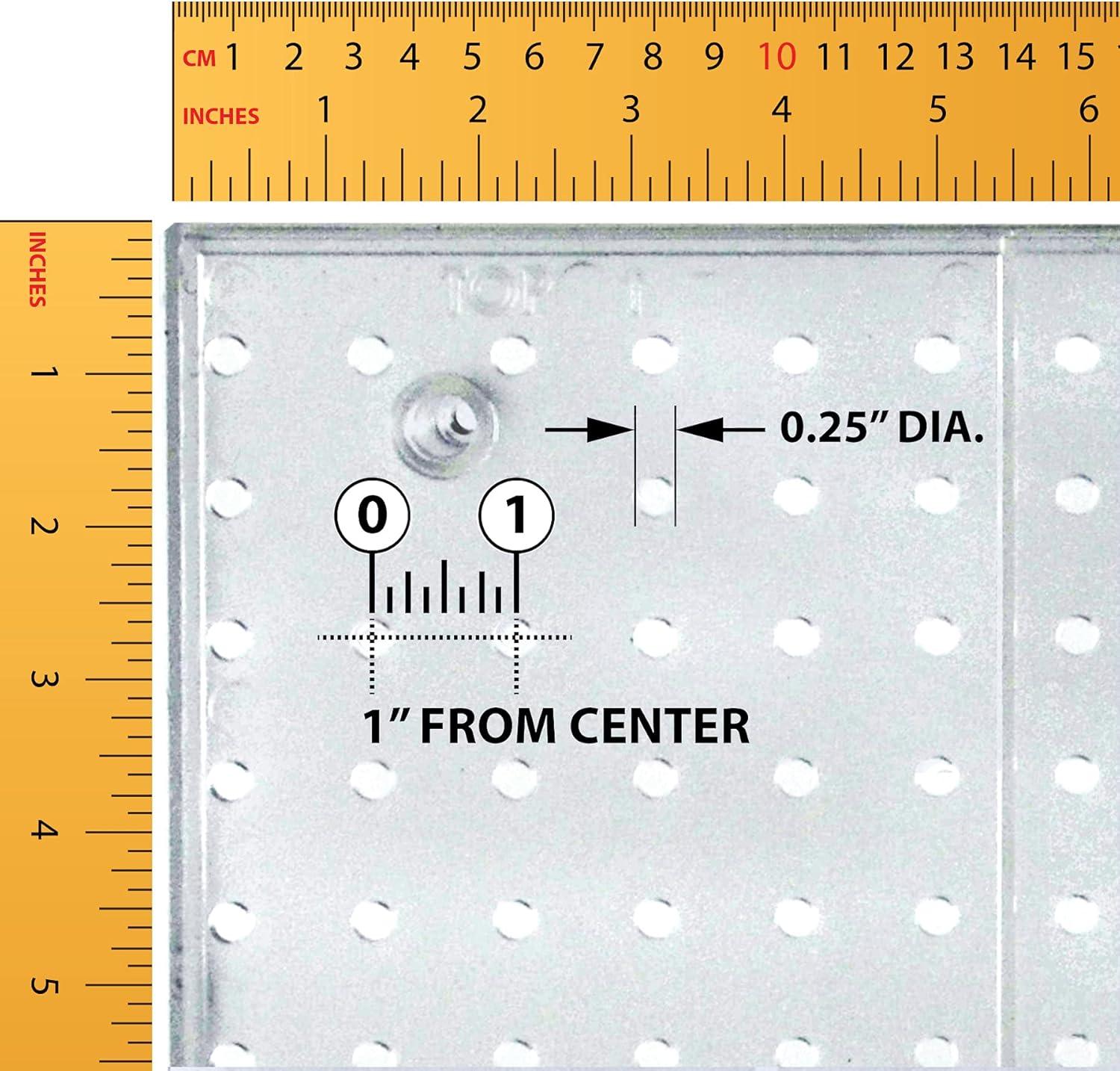 Pegboard Wall Panel Storage Solution, Size: 24"x 24", 2-Pack