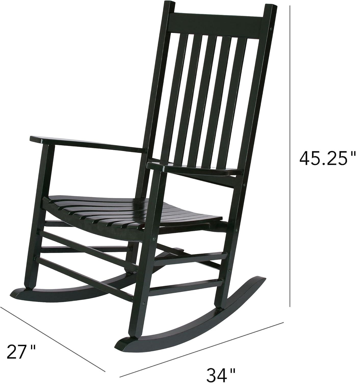 Vermont Dark Green Polyurethane Coated Porch Rocker Chair