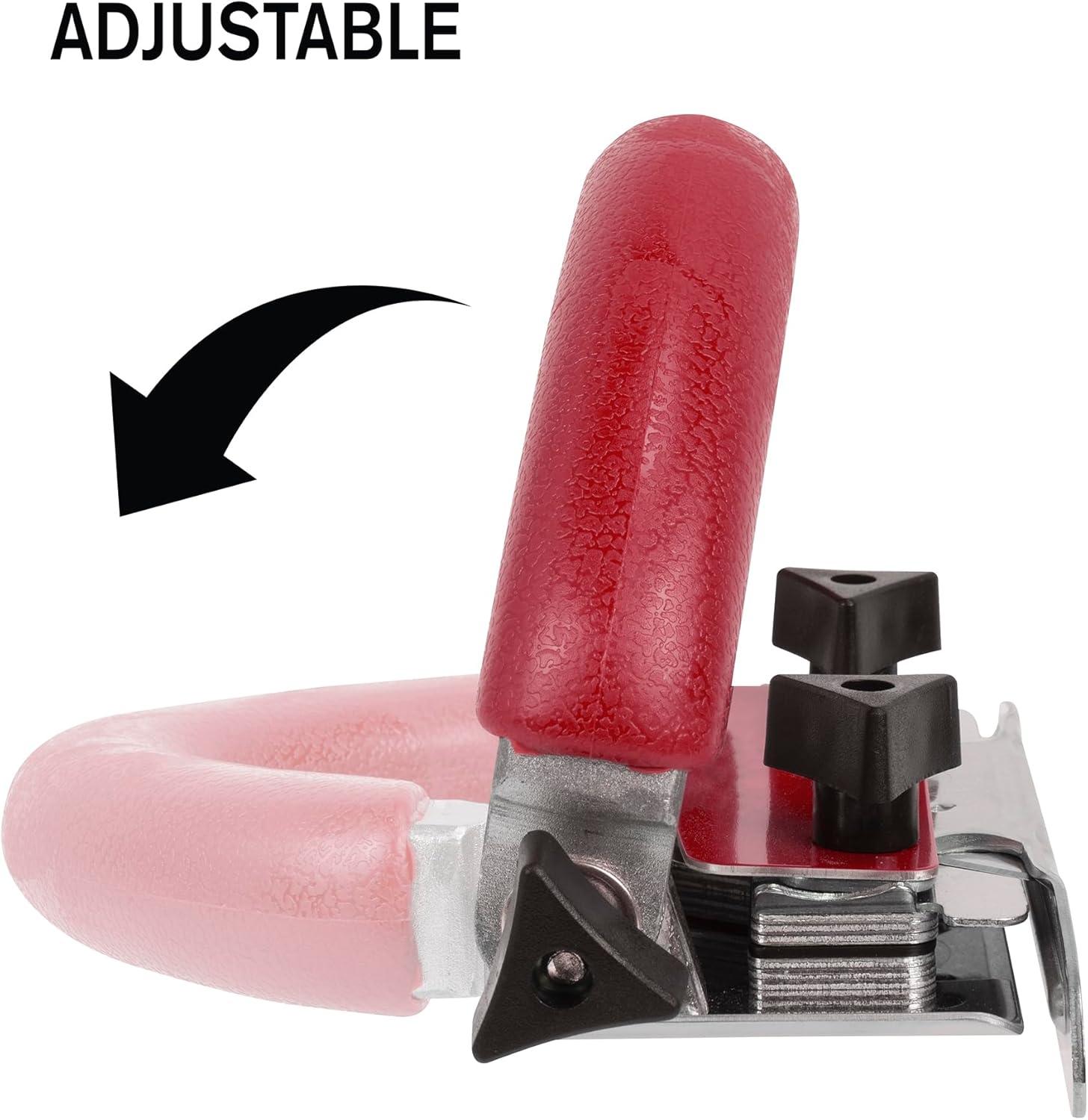 Red Stainless Steel Carpet Trimmer with Rubber Handle