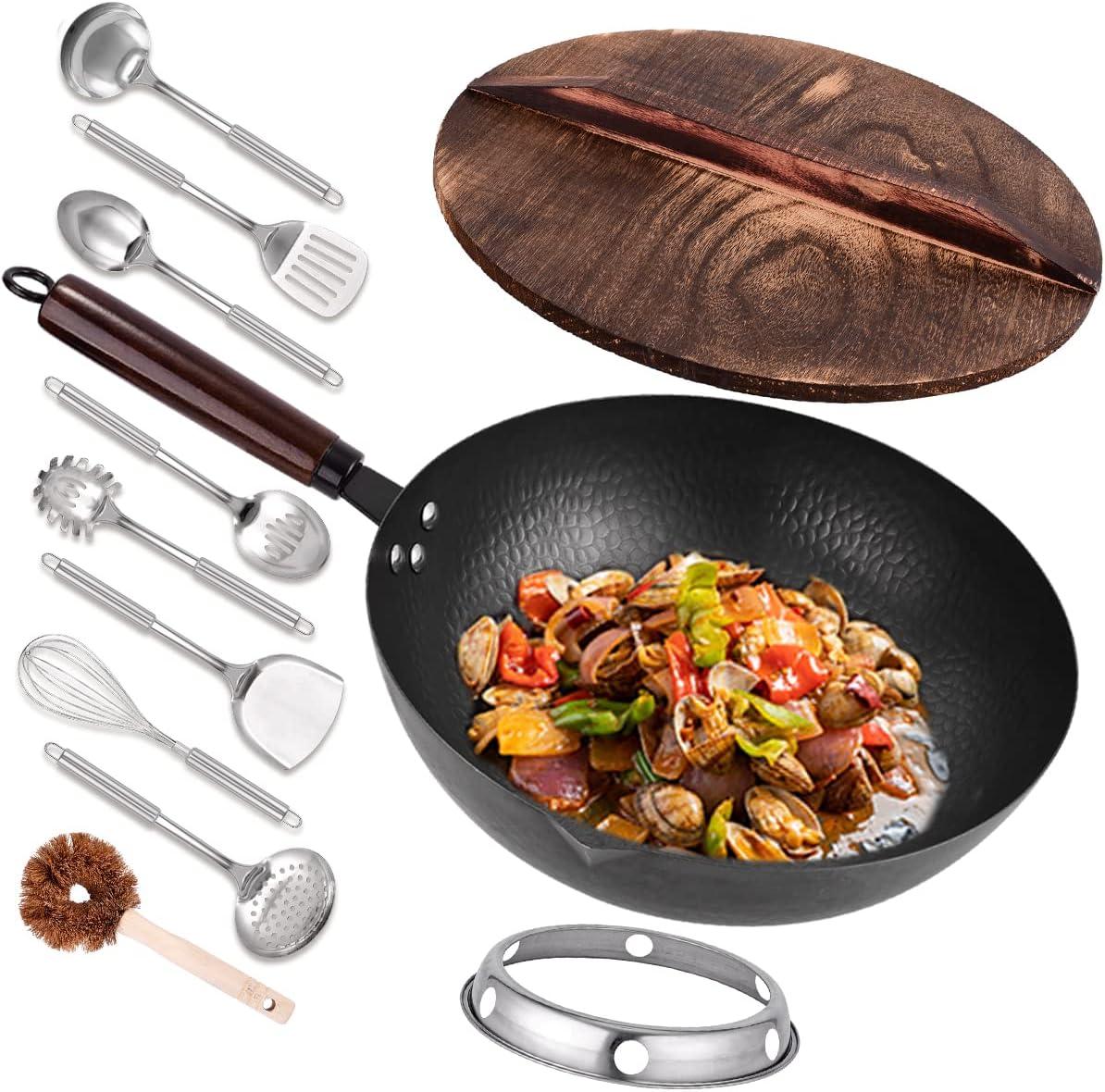 Anadea Anadea Steel Wok Set with Lid