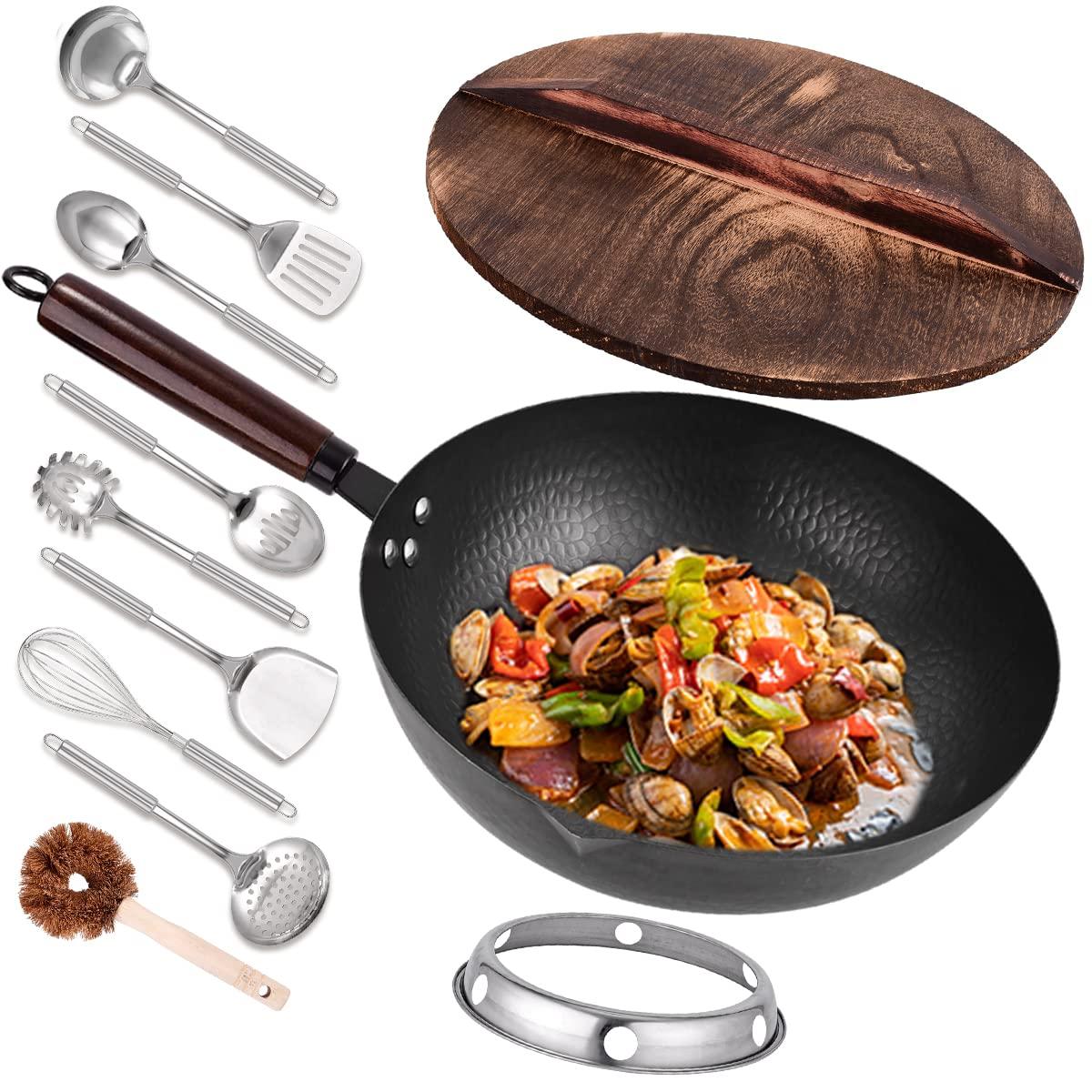 Anadea Anadea Steel Wok Set with Lid