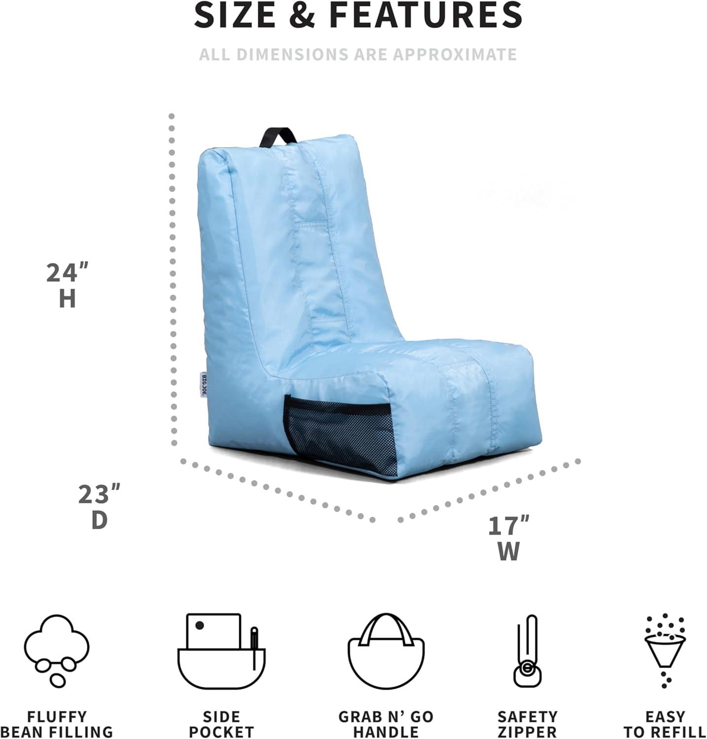 Big Joe Bean Bag Video Lounger, Durable Polyester Nylon Blend, 2 feet