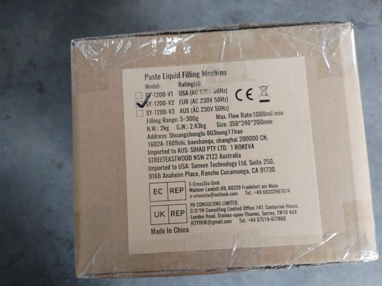 VEVOR Paste Liquid Filling Machine 5-300g,1L/min Flow Rate, Peristaltic Pump Digital Control Automatic Weighing Bottle Filling Machine for Soy Sauce, Drink, Vinegar, Milk, Alcohol,Low Viscous Liquids