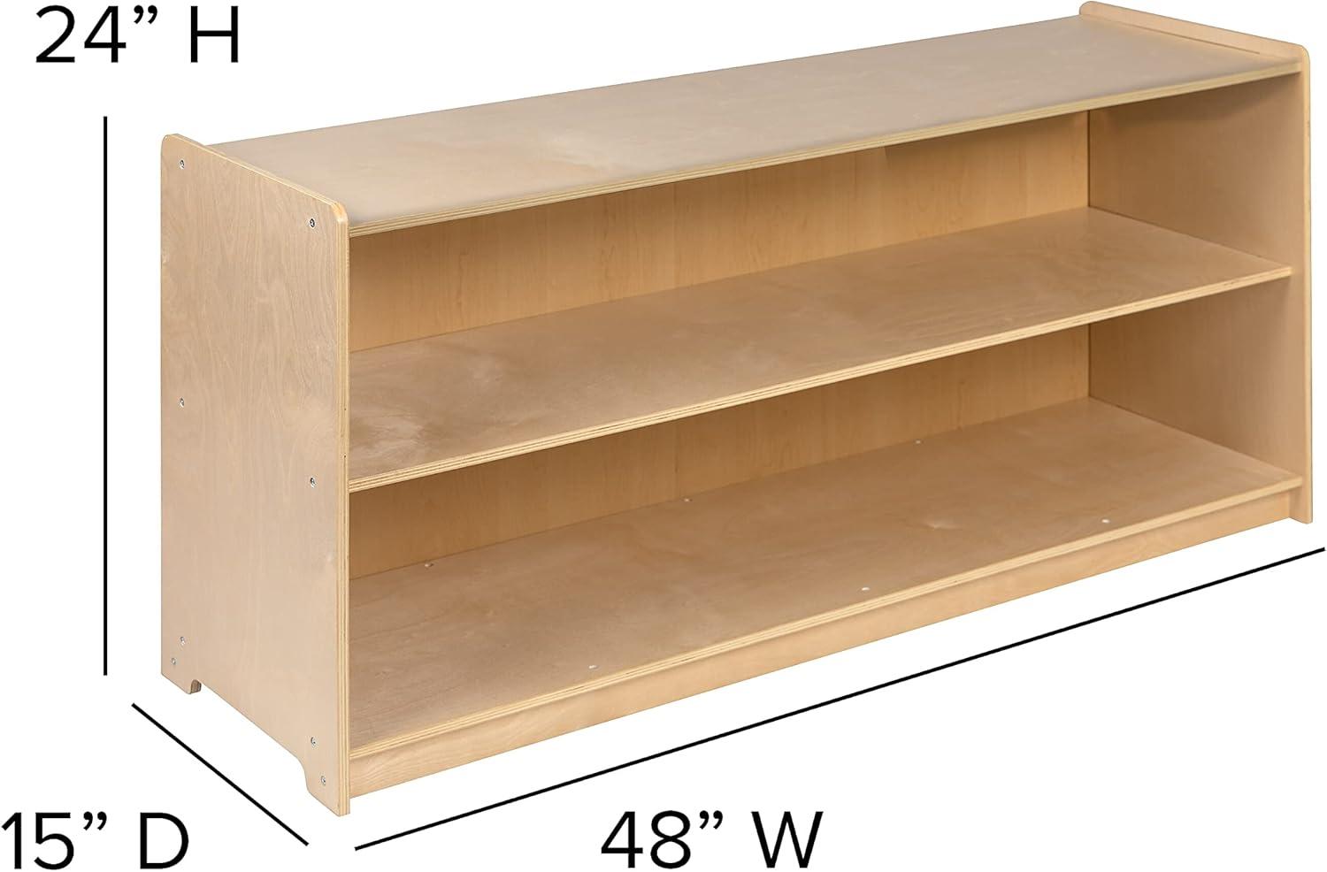Flash Furniture Bexley Wooden School Classroom Storage Cabinet for Commercial or Home Use