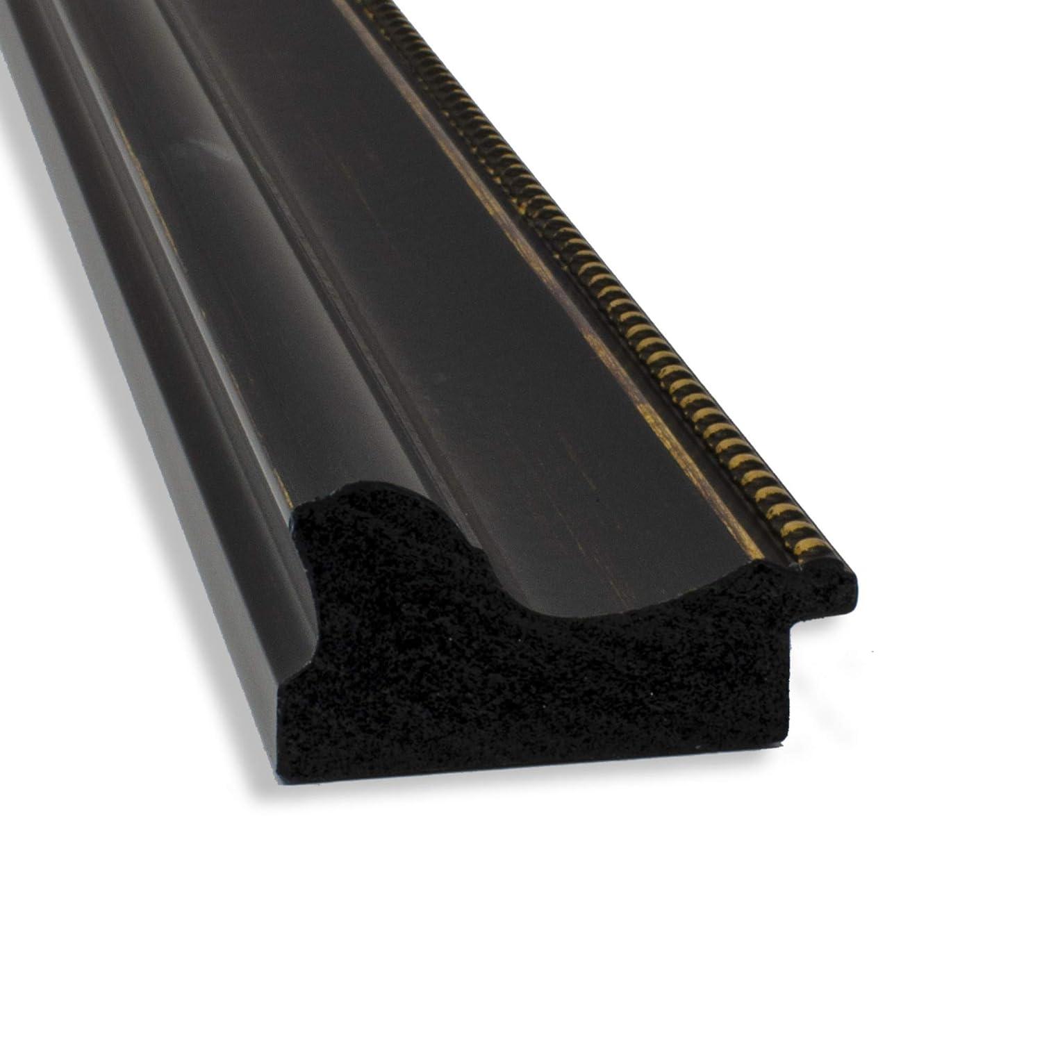 Amanti Art Beveled Bathroom Wall Mirror - Accent Bronze Narrow Frame Outer Size: 22 x 28 in