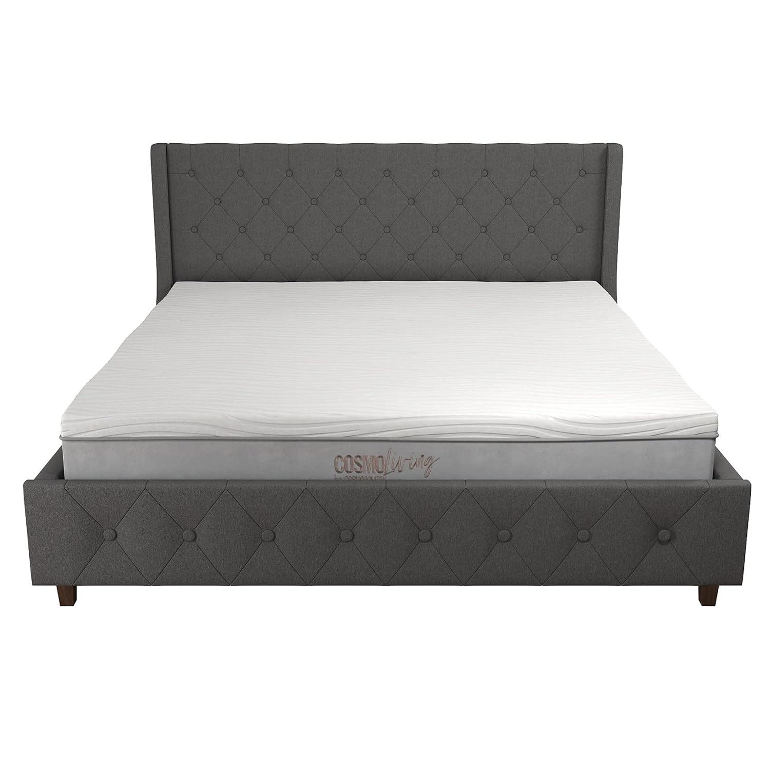 CosmoLiving by Cosmopolitan Mercer Tufted Upholstered Platform Bed