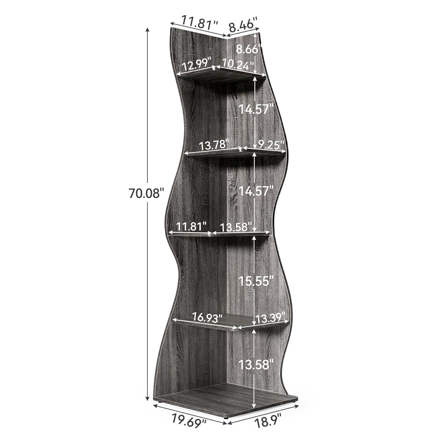 Millwood Pines Arhab Corner Bookcase