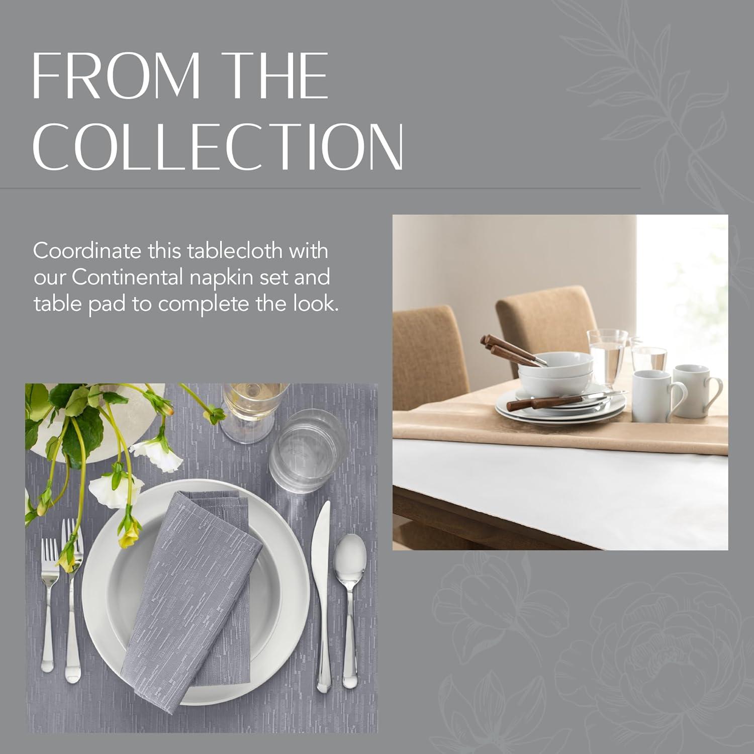 Latitude Run® Brosh Solid Texture Water and Stain Resistant Polyester Rectangle Tablecloth