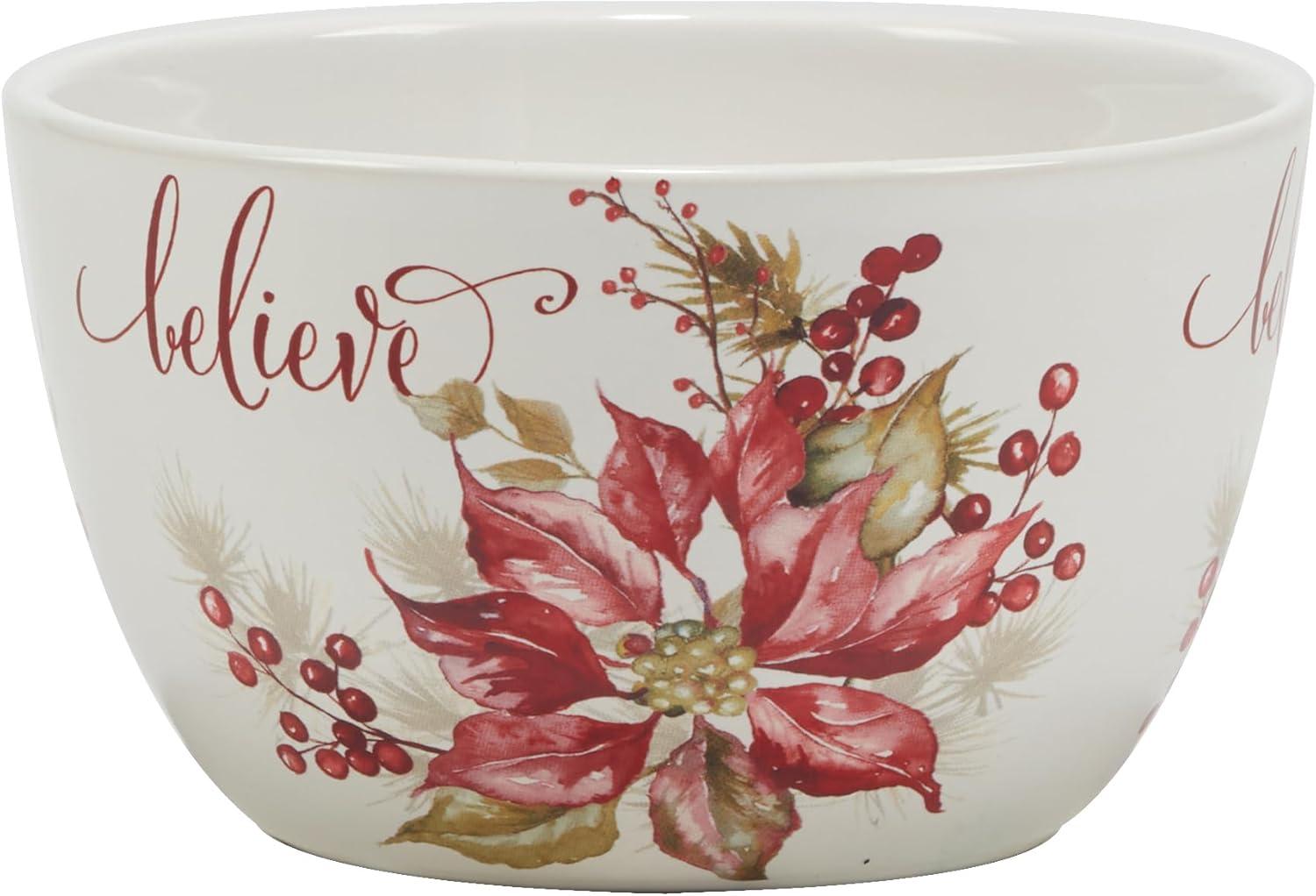 Certified International Set of 4 Winters Joy Assorted Ice Cream Bowls