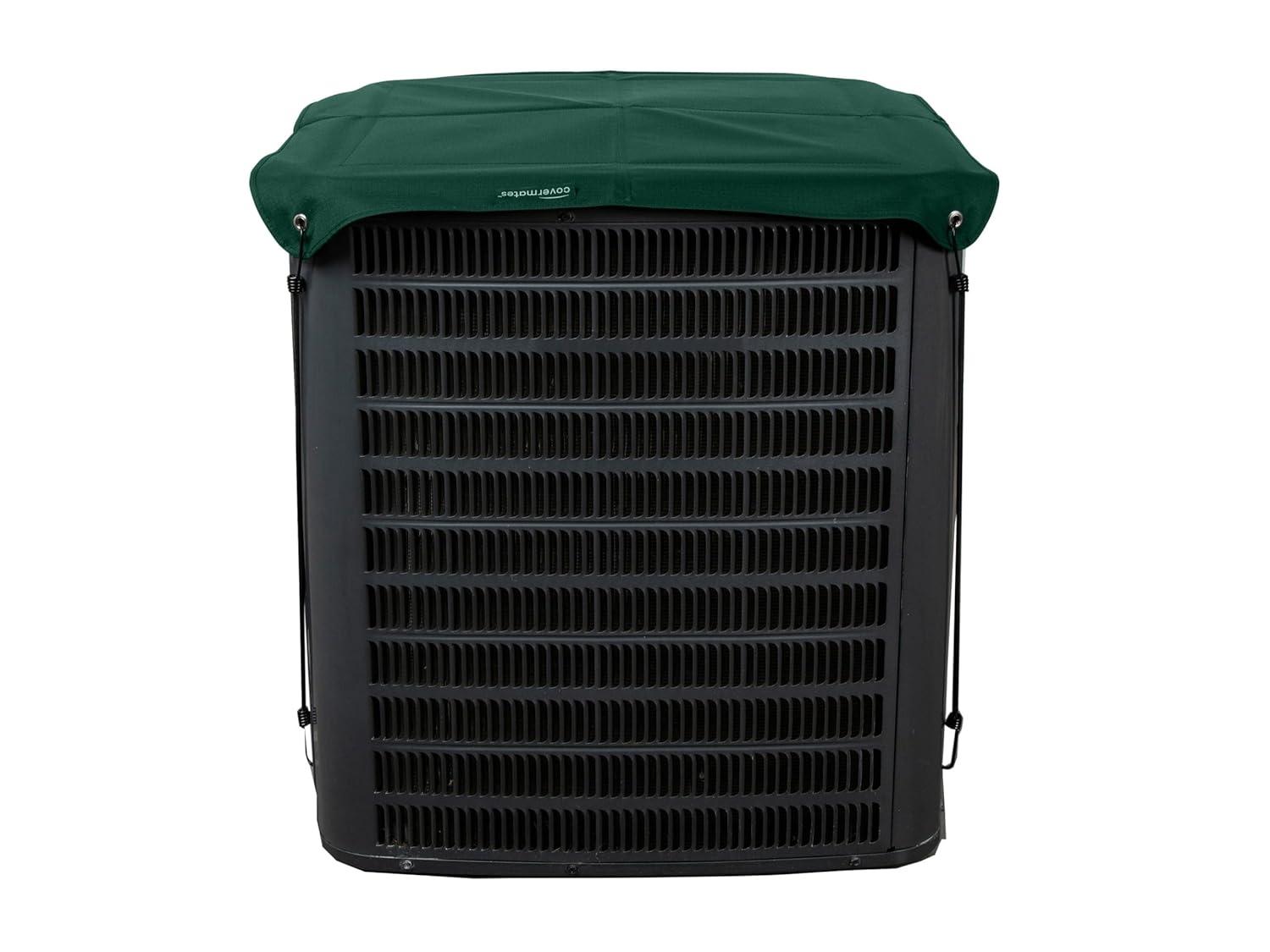 Covermates Armor Top Air Conditioner Cover - Durable Outdoor Protection for AC Units, Classic 12-Guage Vinyl, Armor Top 24W x 24D, Green
