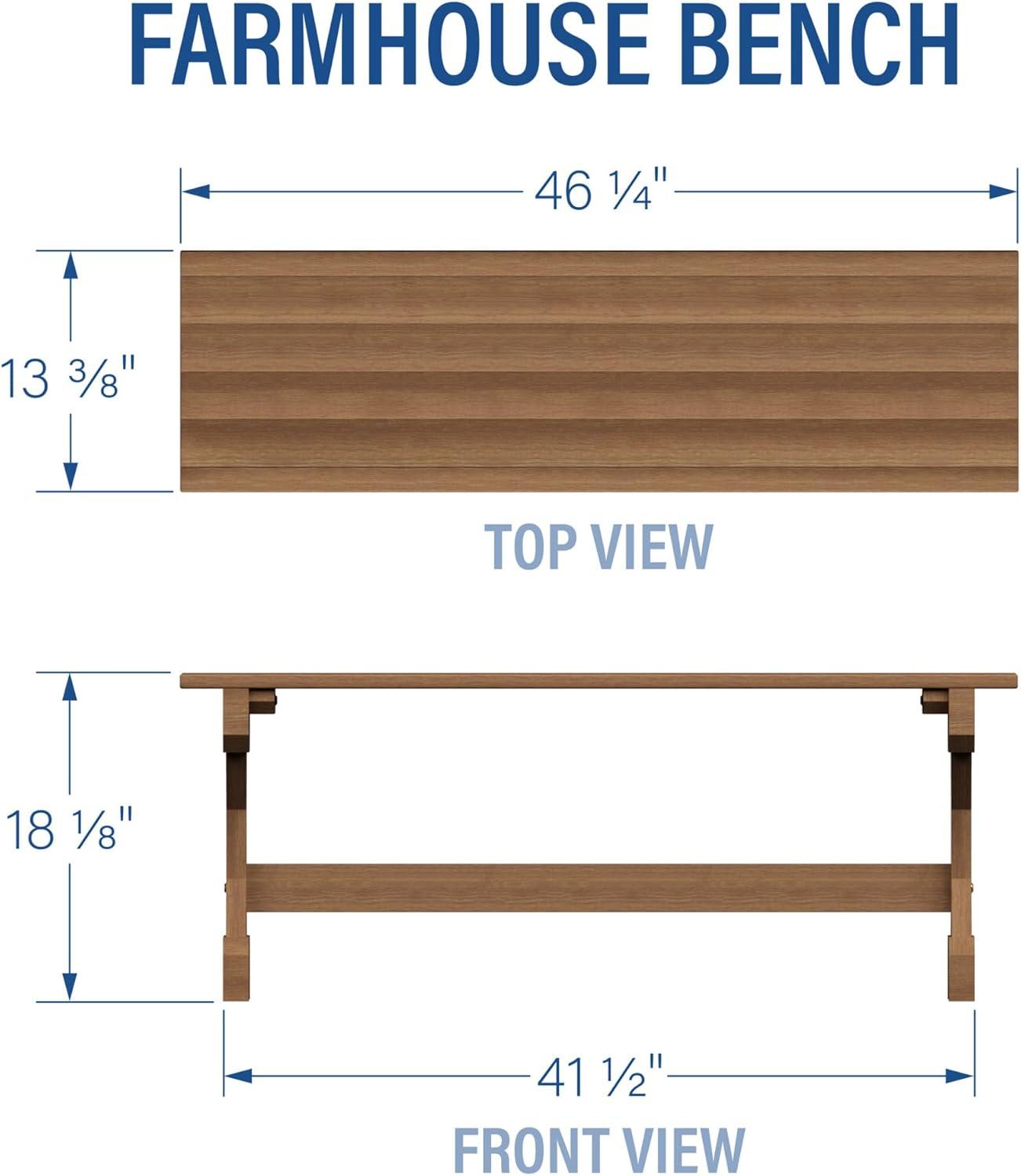 Backyard Discovery Farmhouse Wooden Picnic Bench