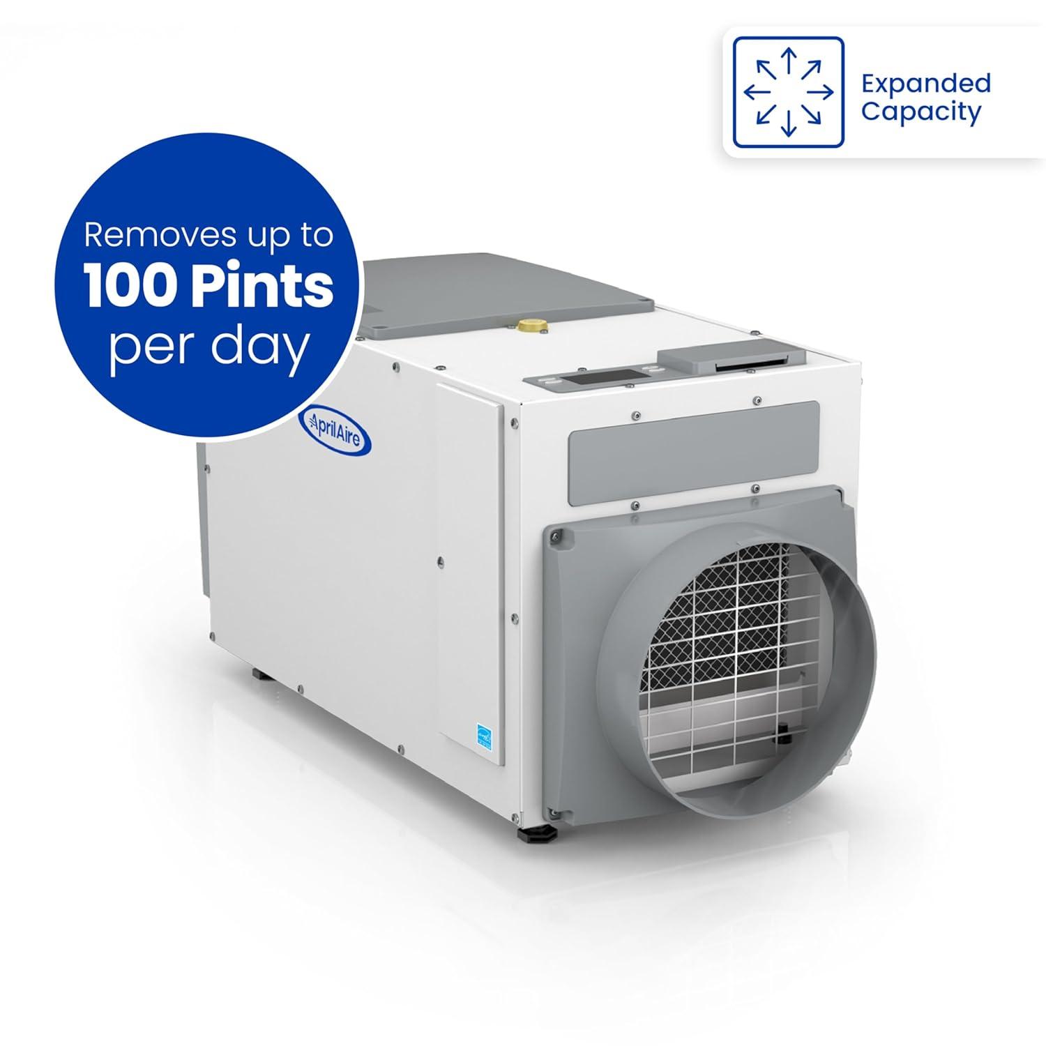 Aprilaire E100 - 100 Pint Professional-Grade Dehumidifier