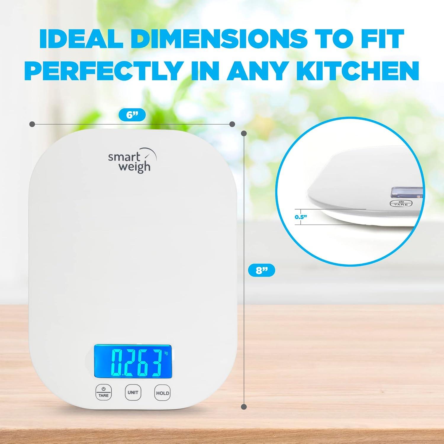 Smart Weigh Digital Food Scale - White