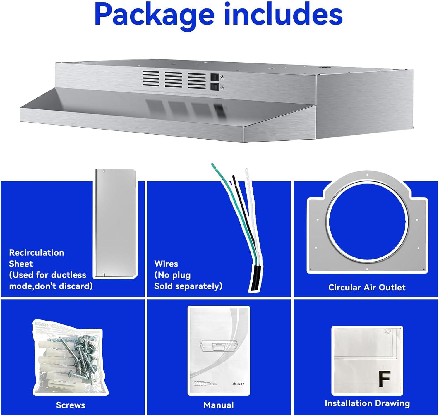 30 in. 900 CFM Convertible Wall Mount Range Hood in Stainless Steel with LED Lights, Carbon Filters and Touch, Gesture