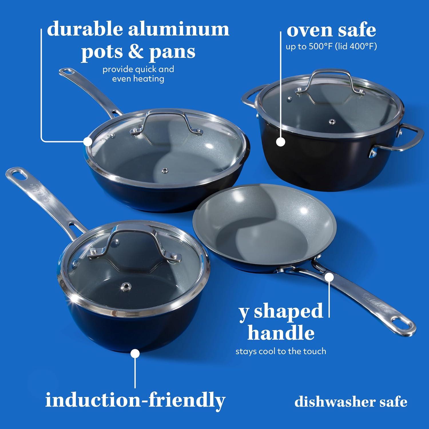 Sur La Table Kitchen Essentials 10pc Titanium Ceramic Nonstick Aluminum Set