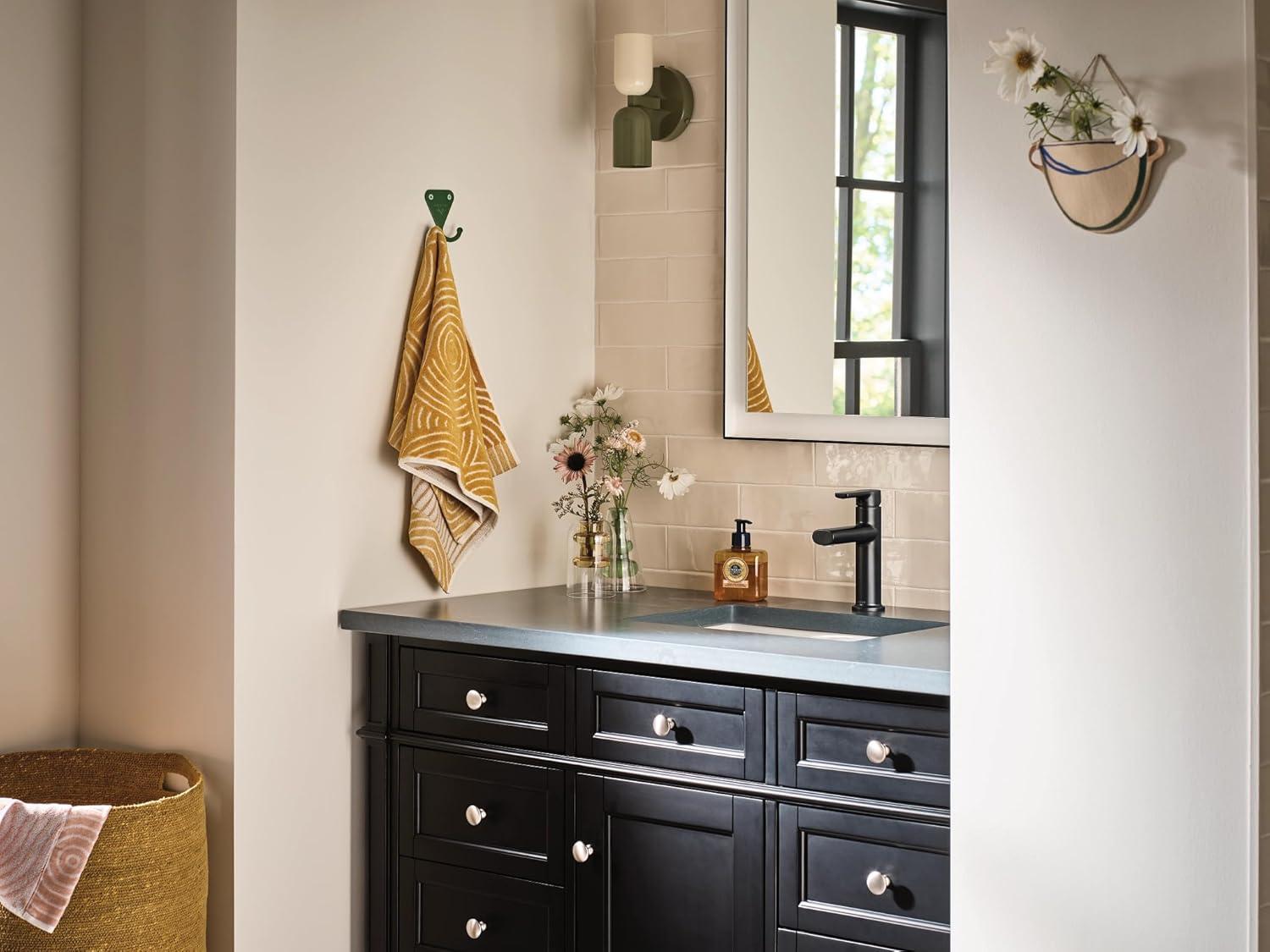 Moen Meena Single Hole Bathroom Faucet with Drain Assembly