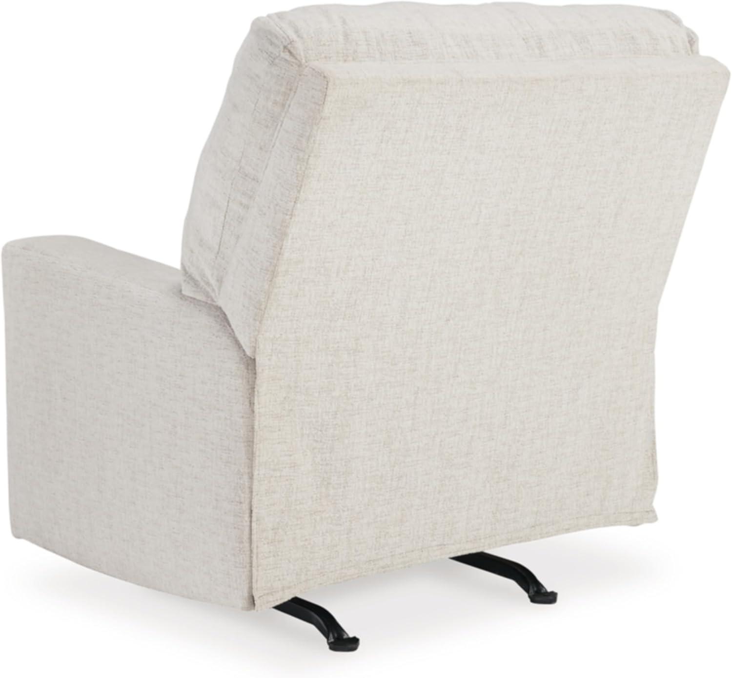 Snow White Polyester Contemporary Recliner Chair