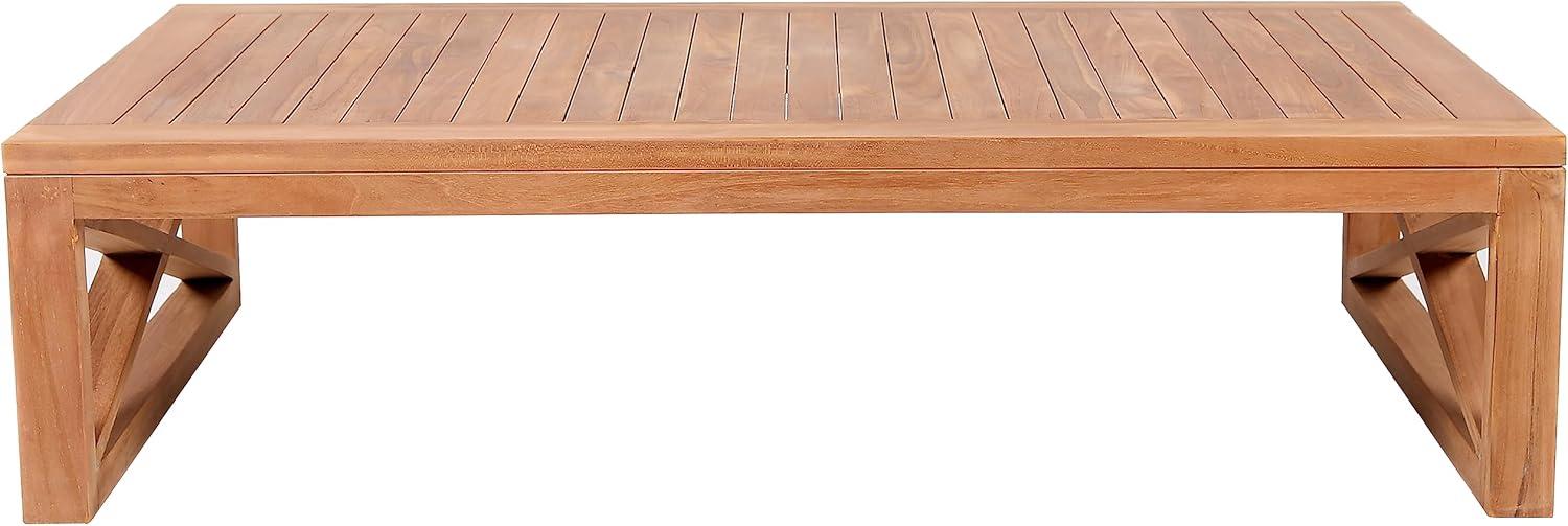 Meridian Furniture Anguilla Natural Teak Outdoor Coffee Table