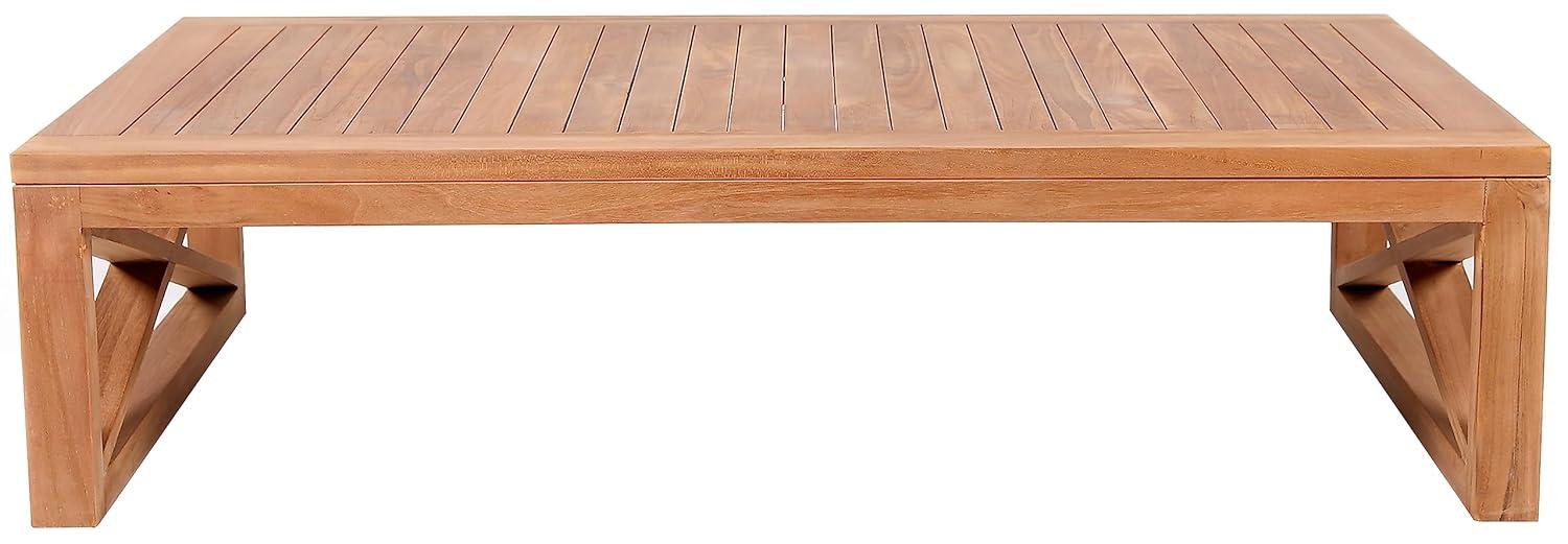 Meridian Furniture Anguilla Natural Teak Outdoor Coffee Table