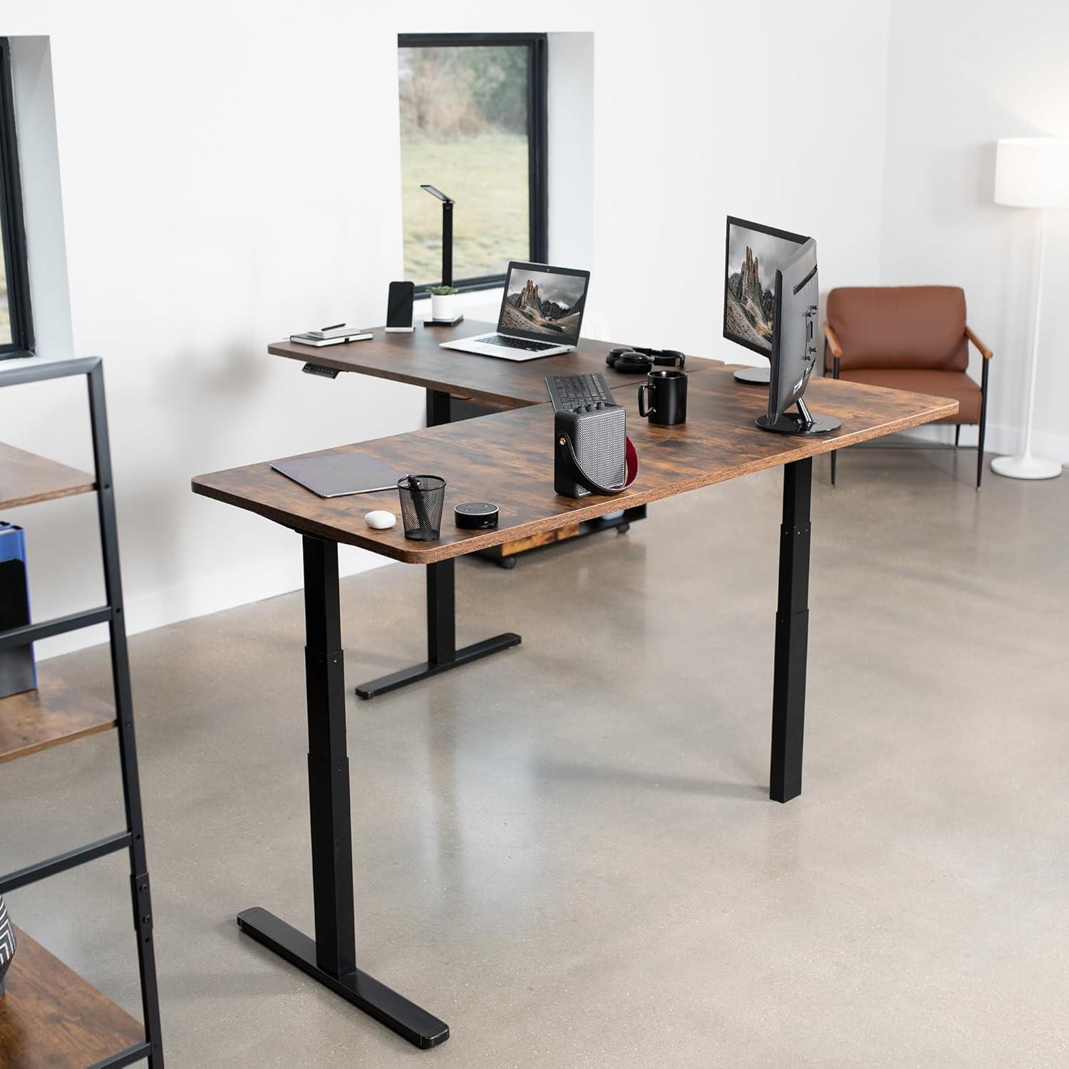 Vivo VIVO Electric 77" x 71" Corner Stand Up Desk, 3E7B Series