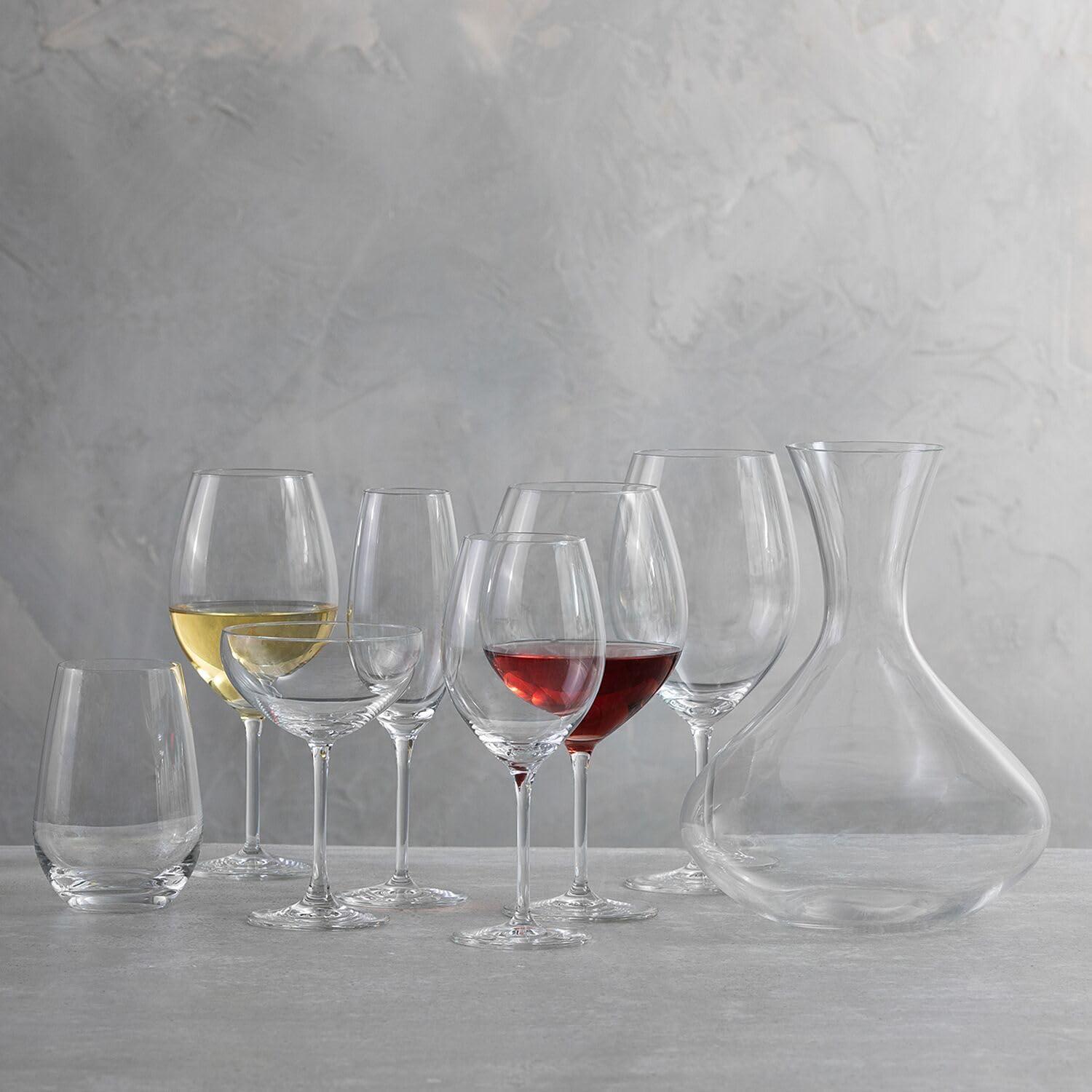 Werqueid Forte Stemless Wine Glasses, Set of 8, Clear