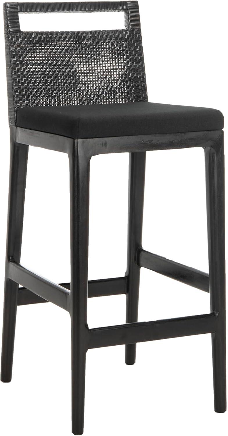 Darin Bar Stool - SEA4015 - Dark Brown/Black - Safavieh