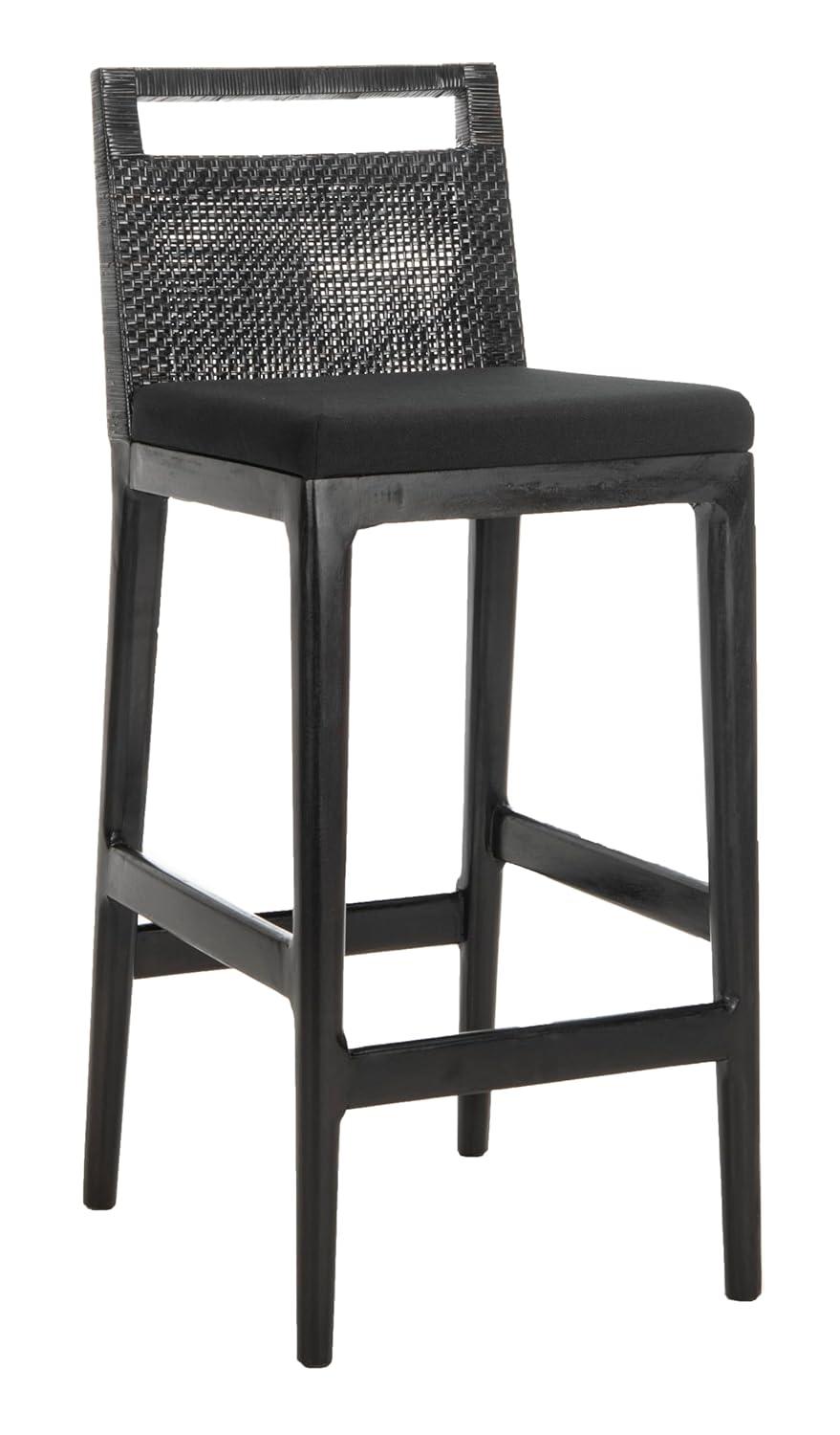 Darin Bar Stool - SEA4015 - Dark Brown/Black - Safavieh