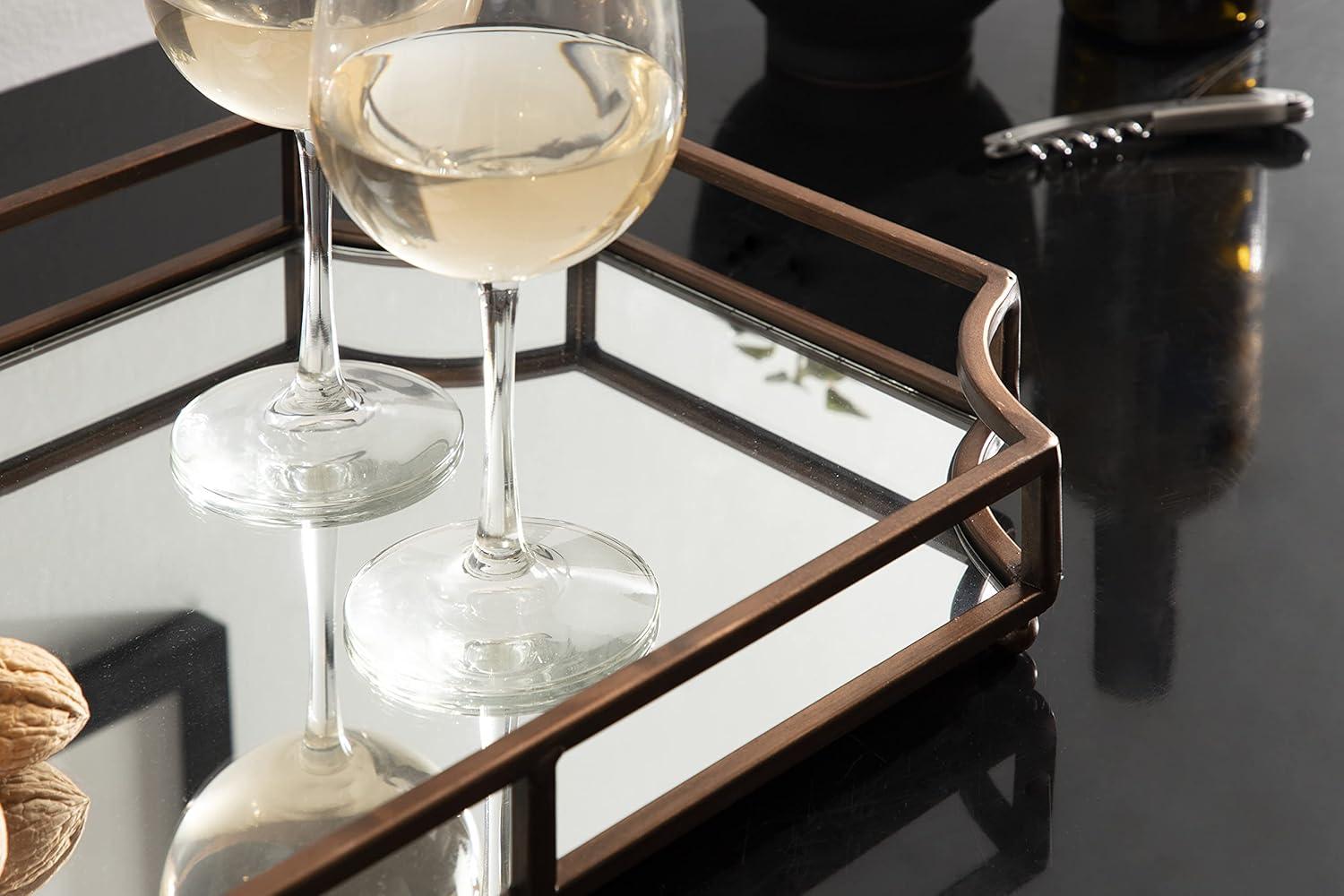 Kate and Laurel Ciel Tray, 19x13x3, Bronze