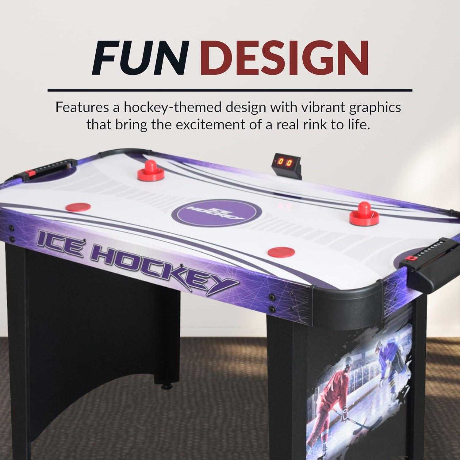 Hat Trick 54" 2 -Player Air Hockey Table with Manual Scoreboard