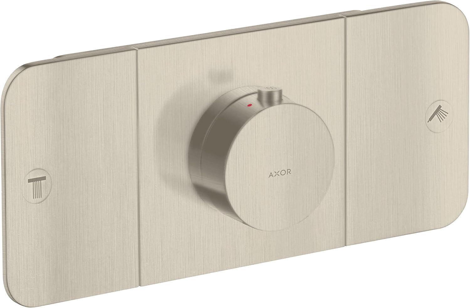Modern 3-Handle 3" Wide Thermostatic Shower Valve Trim