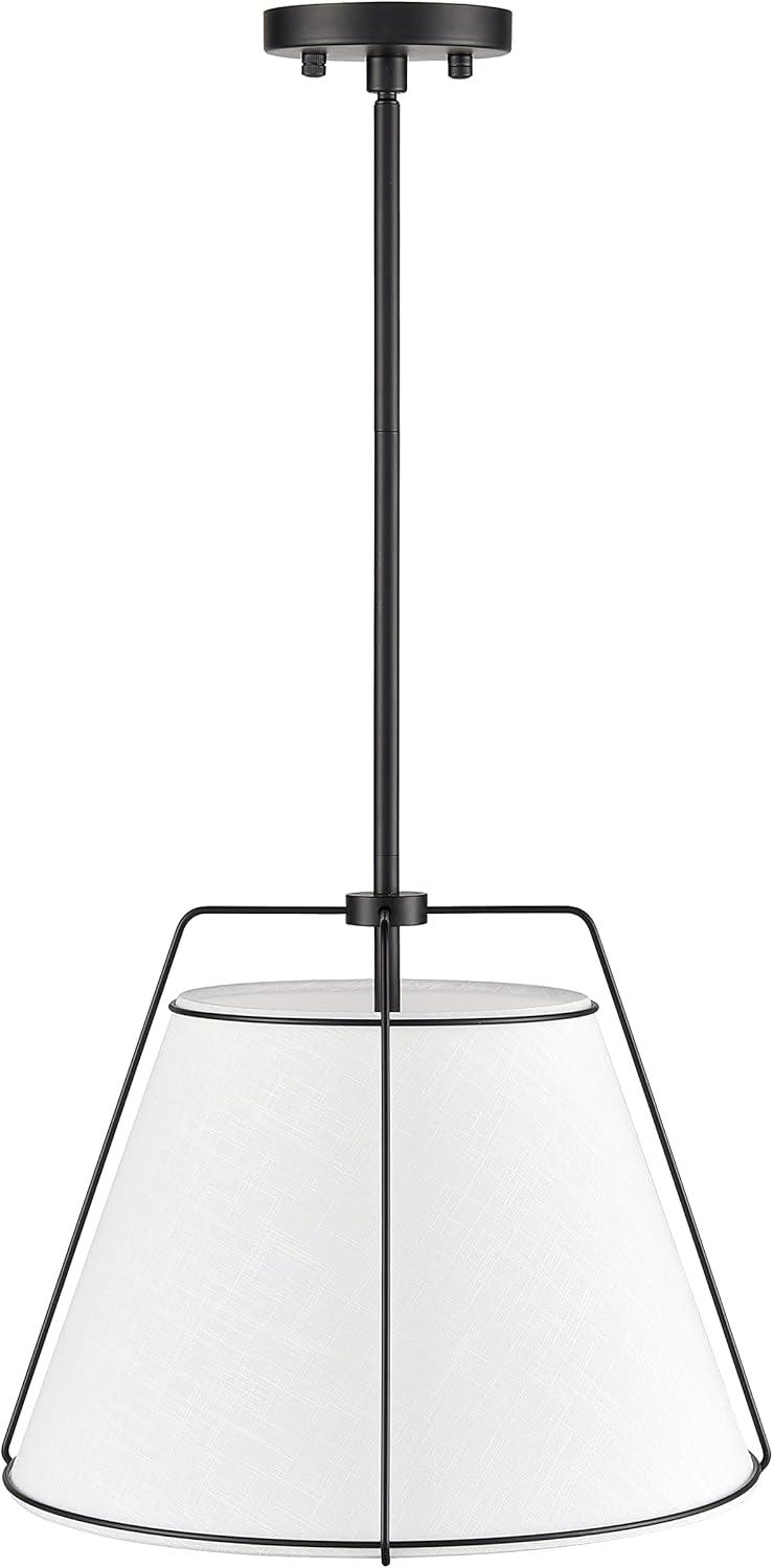 Light Society Emilio 15" Chandelier in Black/White