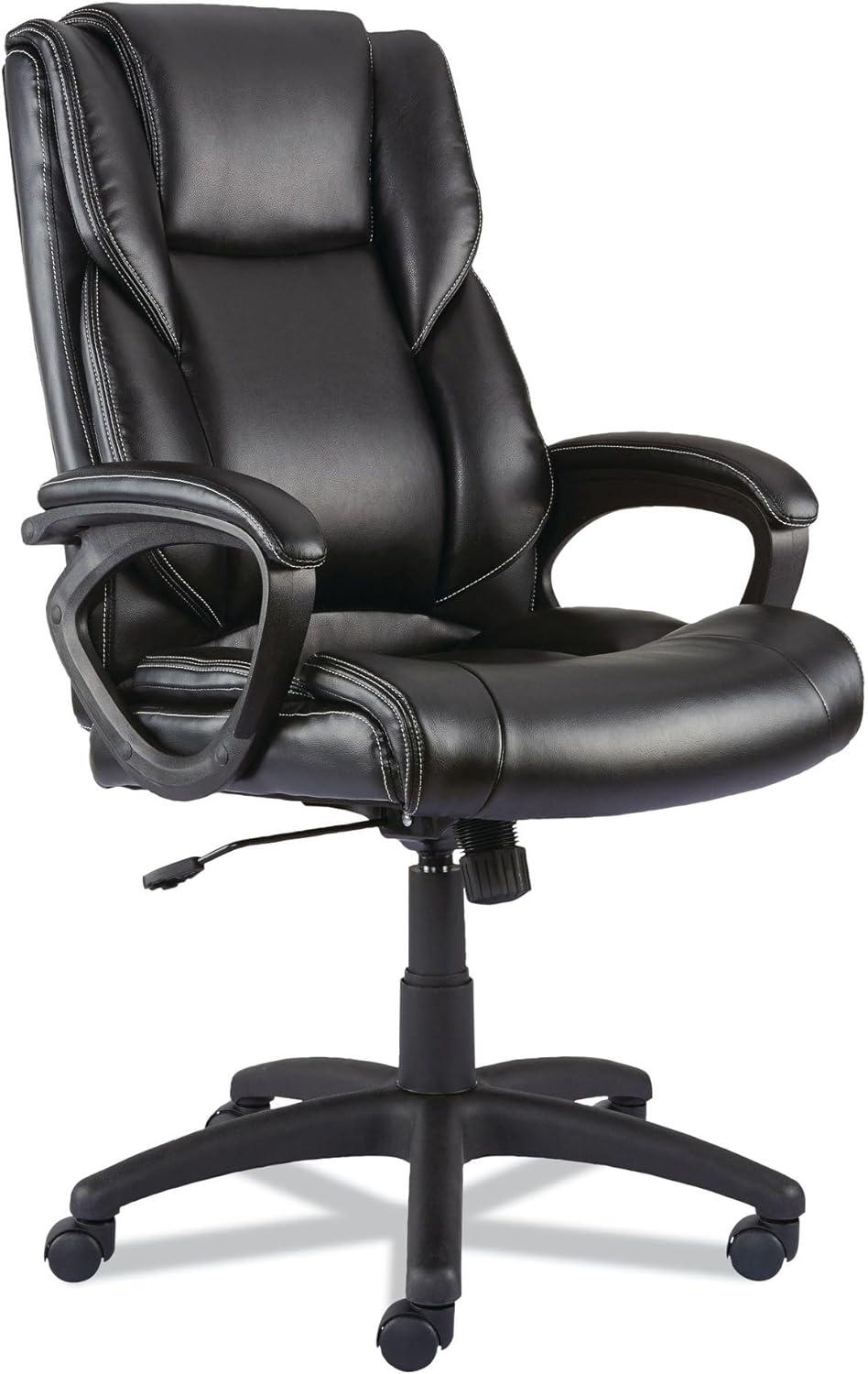 Alera Alera Brosna Series Mid-Back Task Chair, Supports Up to 250 lb, 18.15" to 21.77 Seat Height, Black Seat/Back, Black Base