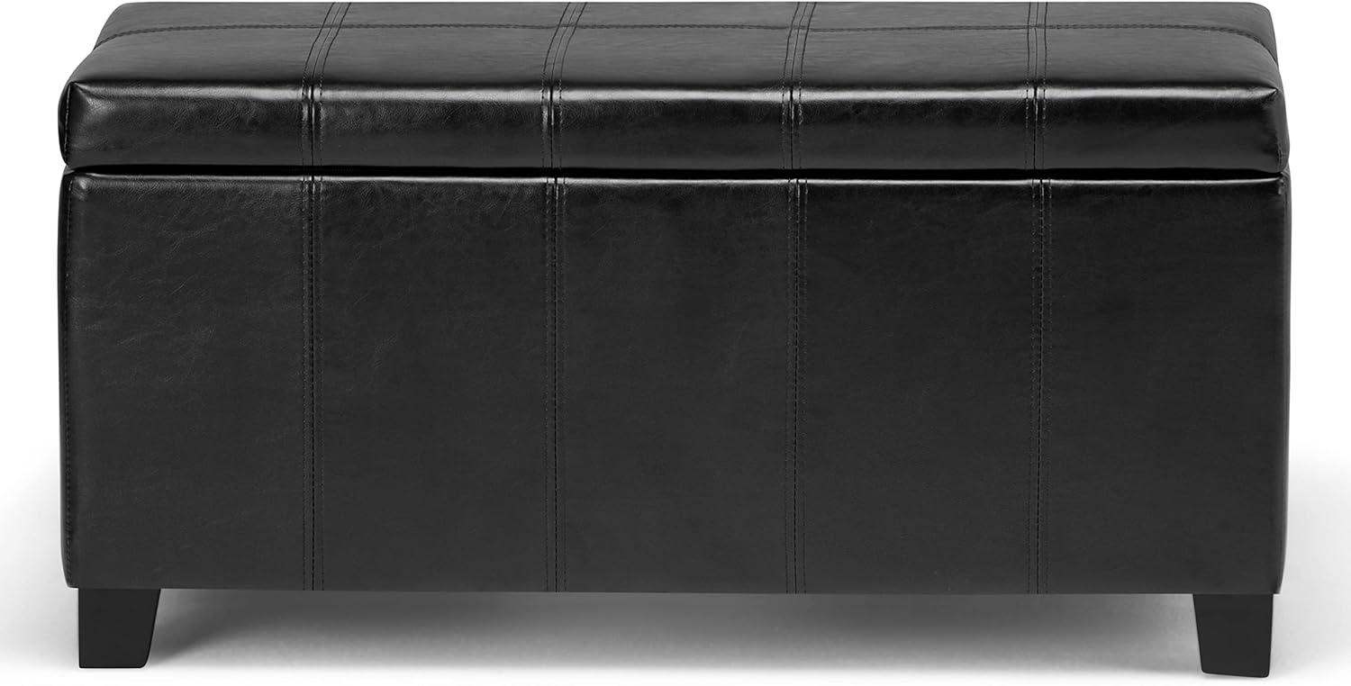 Dover Faux Leather Ottoman