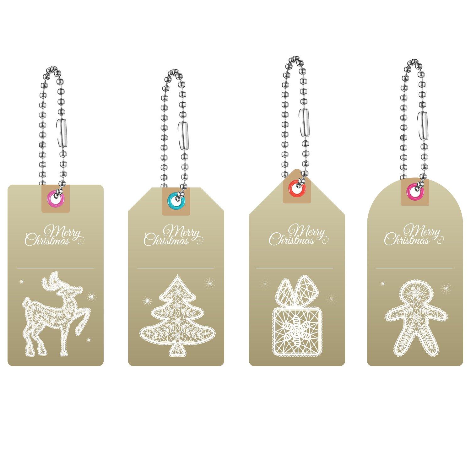 Shappy 10 Feets Beaded Ball Pull Chain Extension Roller Shade Bead Chain Extender with 10 Pieces Matching Connector for Window Blind Vertical Replacement (4.5 mm,Silver)