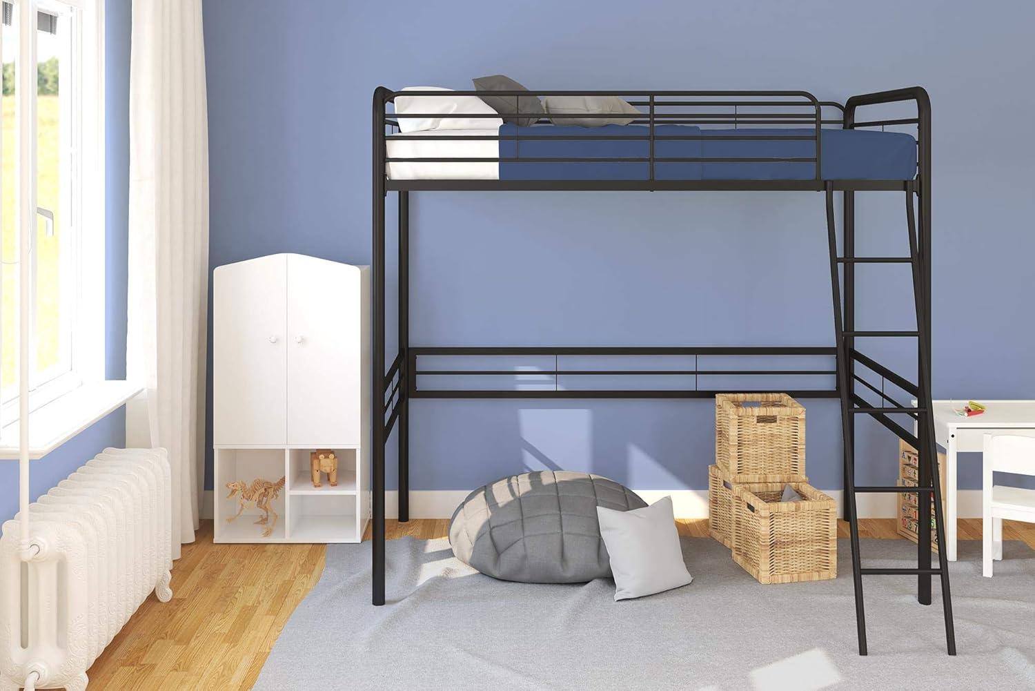 DHP Tommy Twin Metal Loft Bed