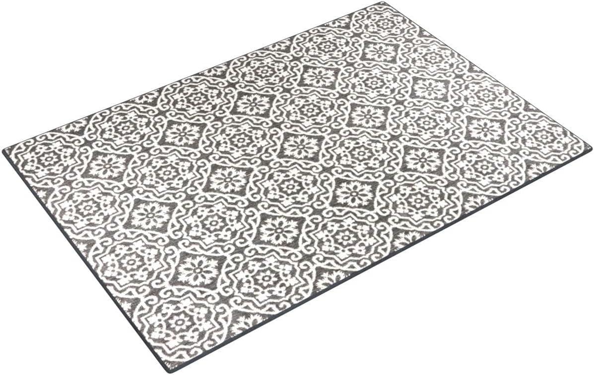 Nicole Miller New York Patio Country Danica Geometric Indoor/Outdoor Area Rug, Black/Grey