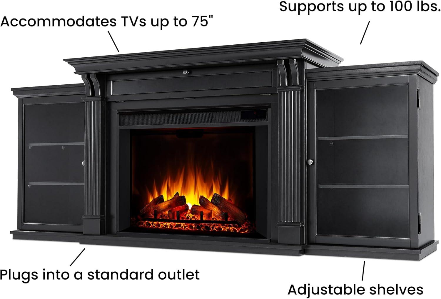 Tracey Grand 83.75'' TV Stand with Fireplace