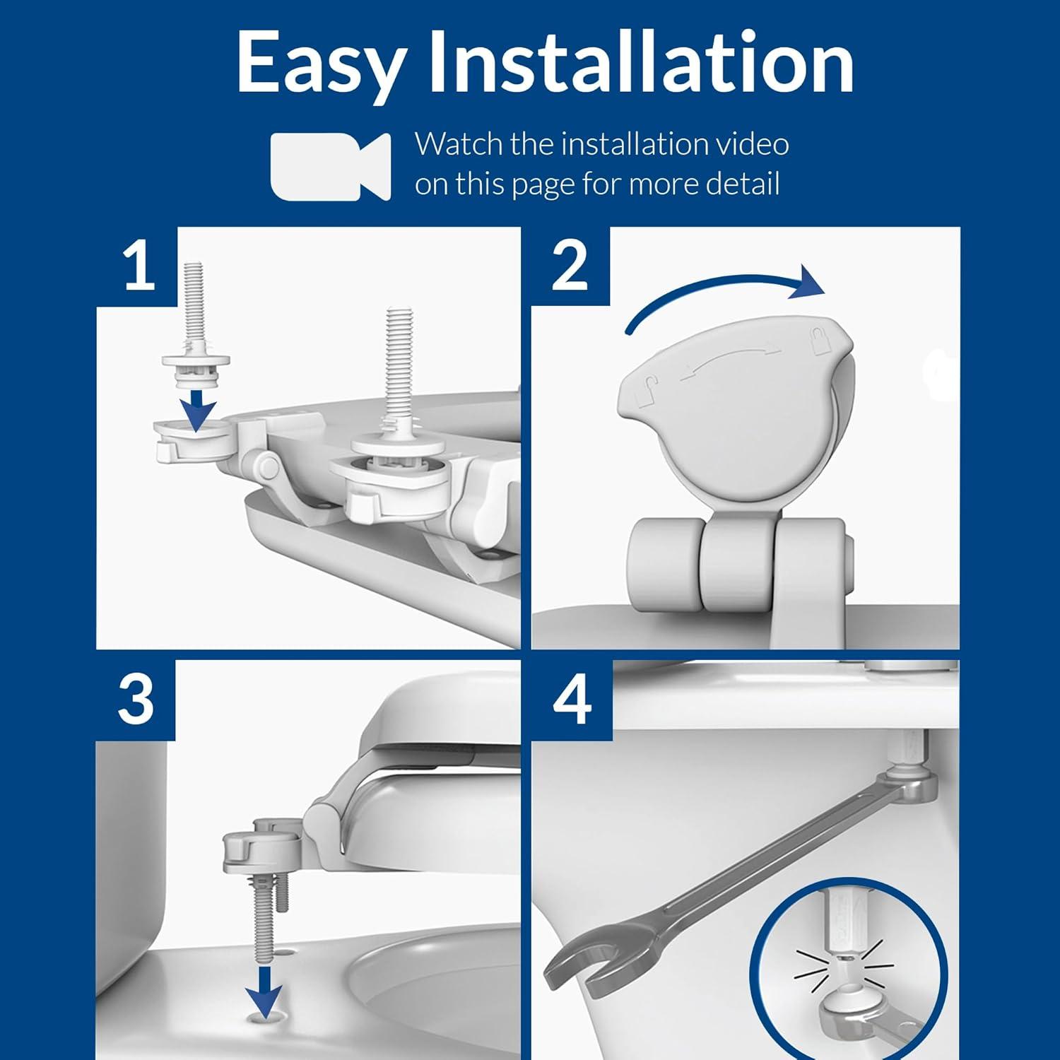 Round Soft Close Toilet Seat and Lid