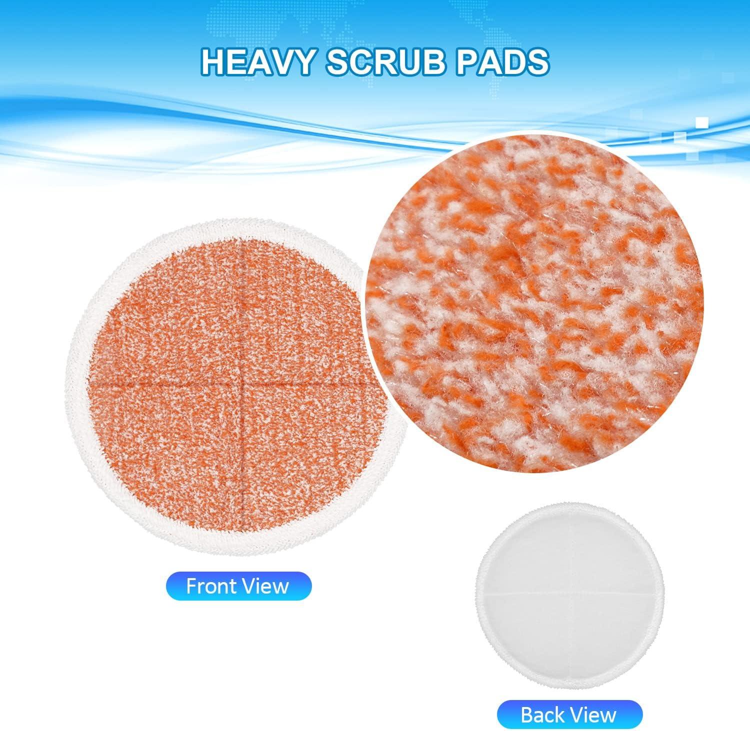 6 Pack 2124 2037 2039A 20399 20391 Steam Mop Pads Replacement Compatible with Bissell Spinwave Hard Mop Cleaner