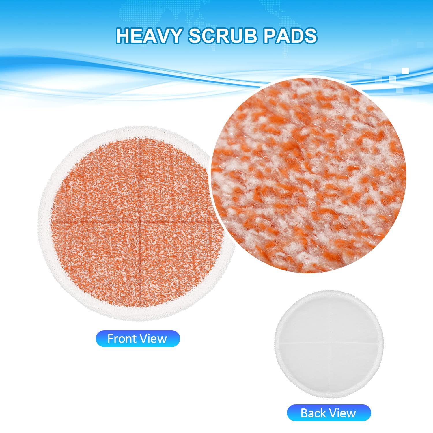 6 Pack 2124 2037 2039A 20399 20391 Steam Mop Pads Replacement Compatible with Bissell Spinwave Hard Mop Cleaner