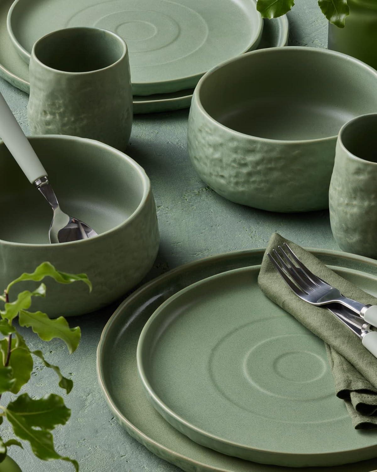 Shosai Stone by Mercer Project Shosai 16-Piece Dinnerware Set Stoneware