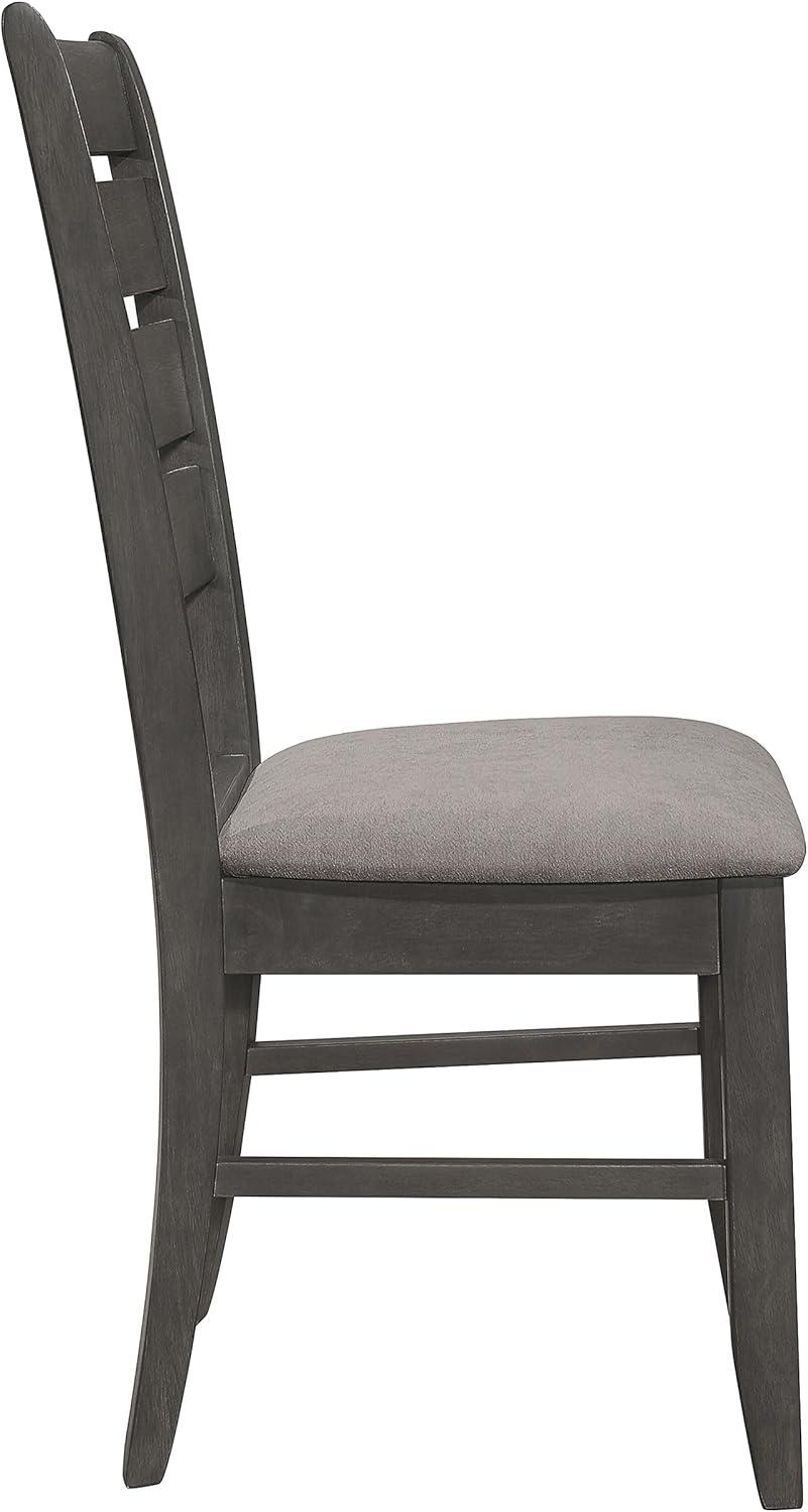 Newline Dalila Wood Dining Side Chair Dark Grey (Set Of 2)