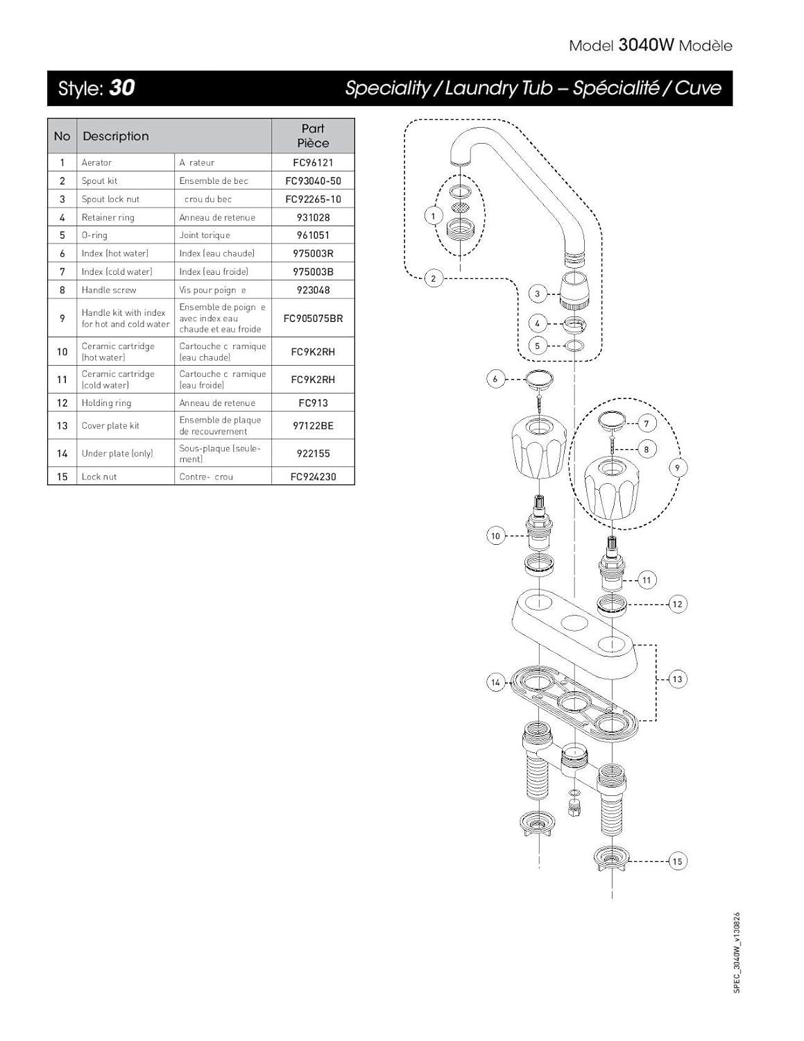 Bélanger Centerset Laundry Faucet