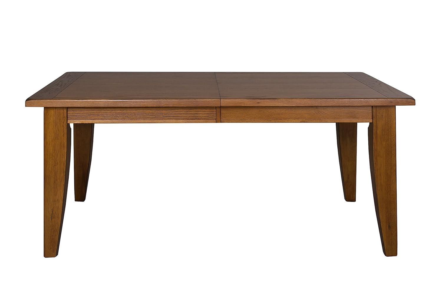 Liberty Furniture Industries Treasures Rectangular Leg Table, 44" x 108" x 30", Rustic Oak