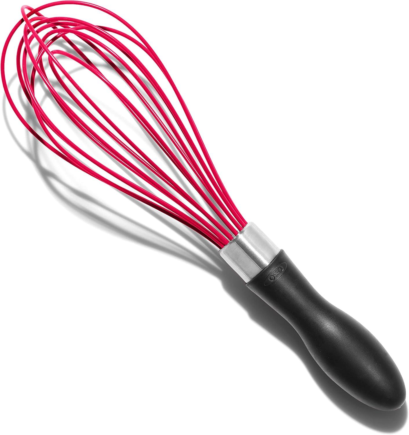 OXO Good Grips 9-Inch Silicone Whisk - Red