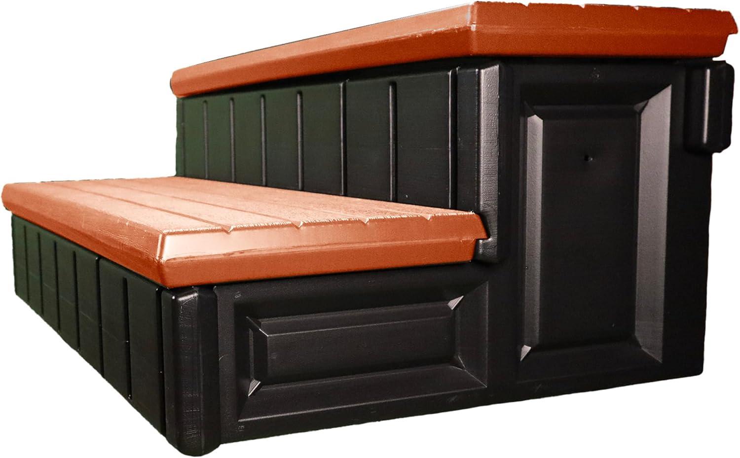 Confer Plastics Confer Plastics 36" Storage Spa Steps Espresso